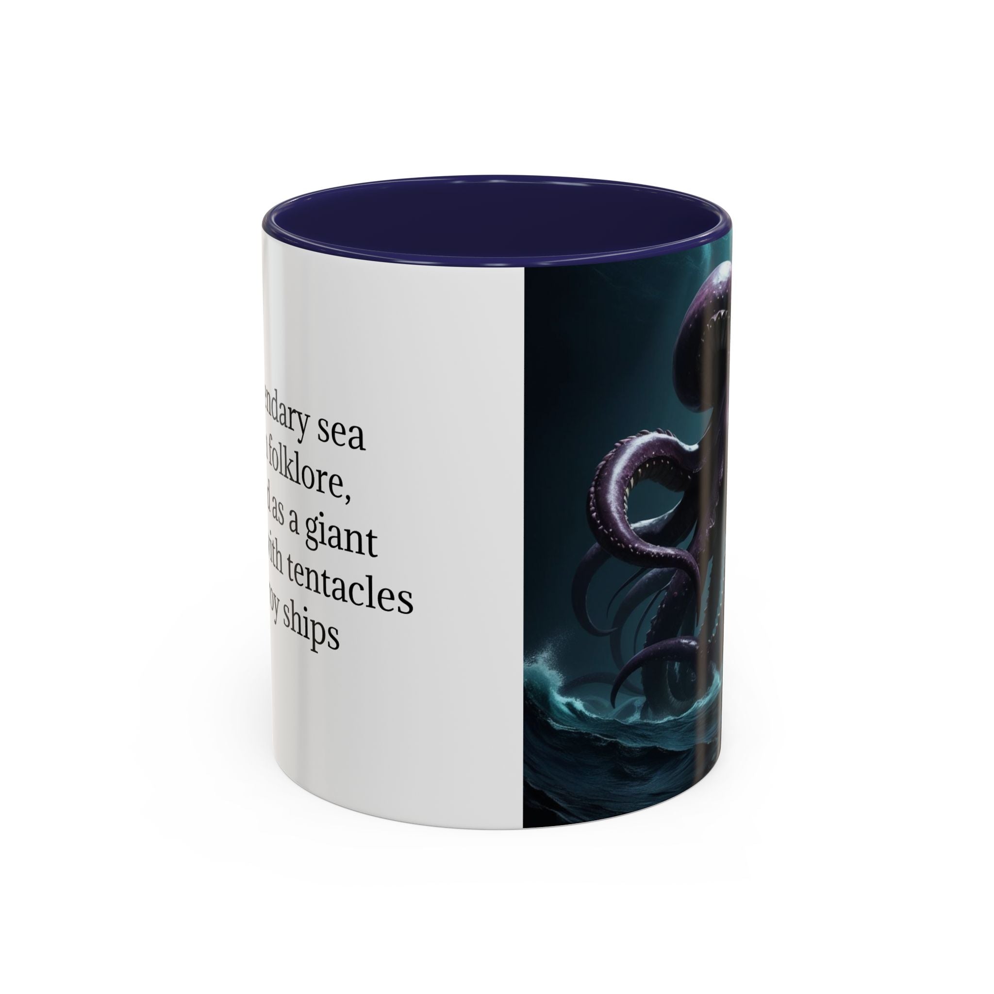 Kraken Coffee Cup: Giant Squid Coffee Mug, Mythical Creature, Octopus Gift