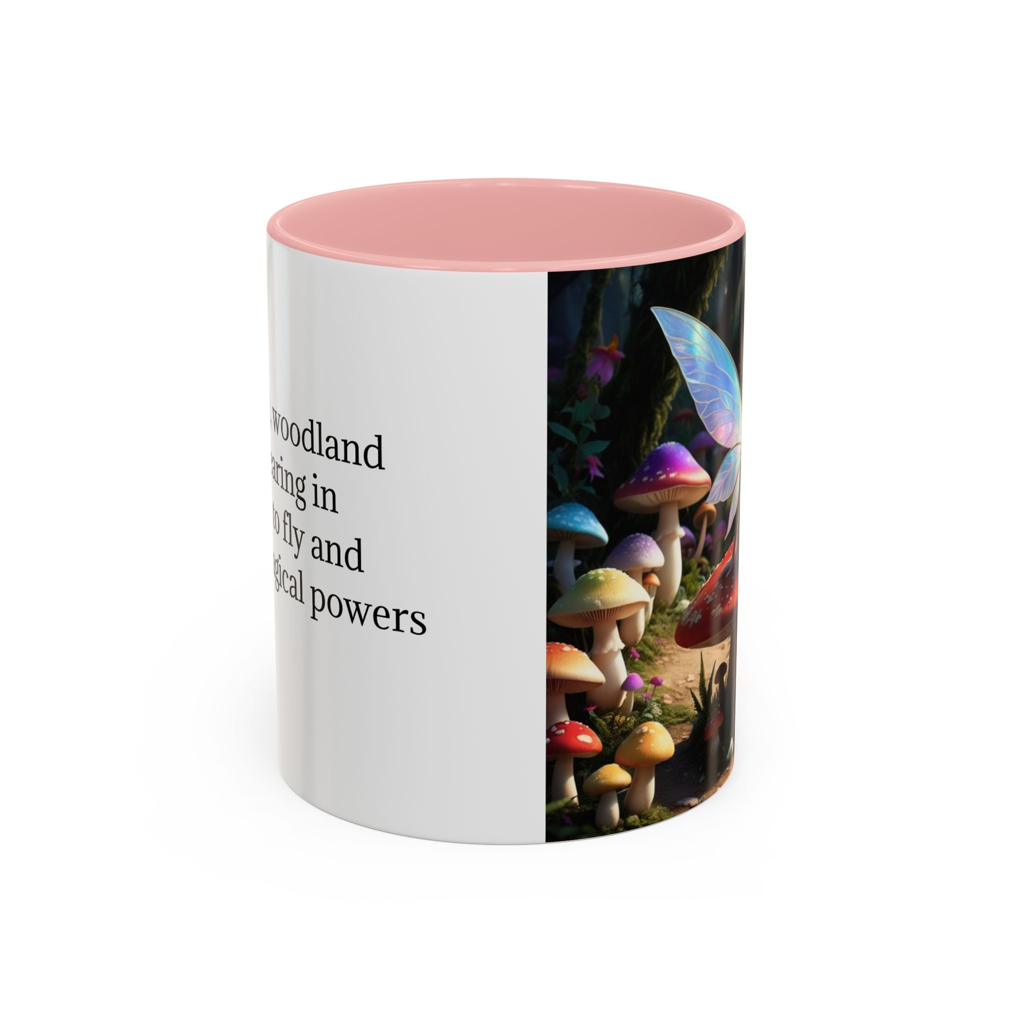 Fairy Garden Mug: Ceramic Toadstool Coffee Cup, Enchanted Forest Fantasy Gift