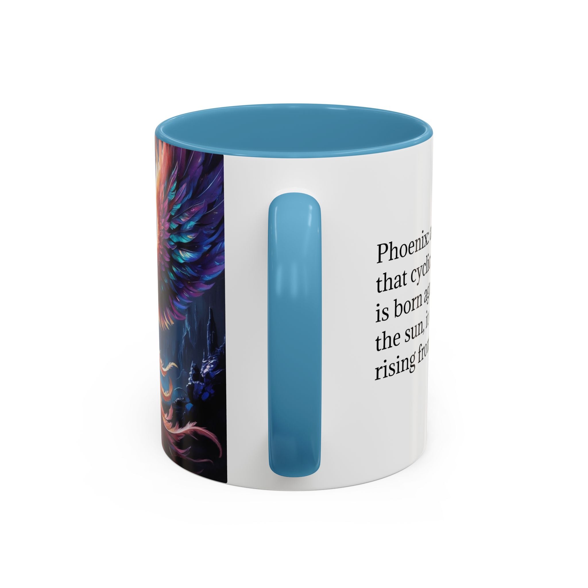 Phoenix Rising Coffee Mug: Firebird, Legendary Creature Coffee Cup, Gift for Women