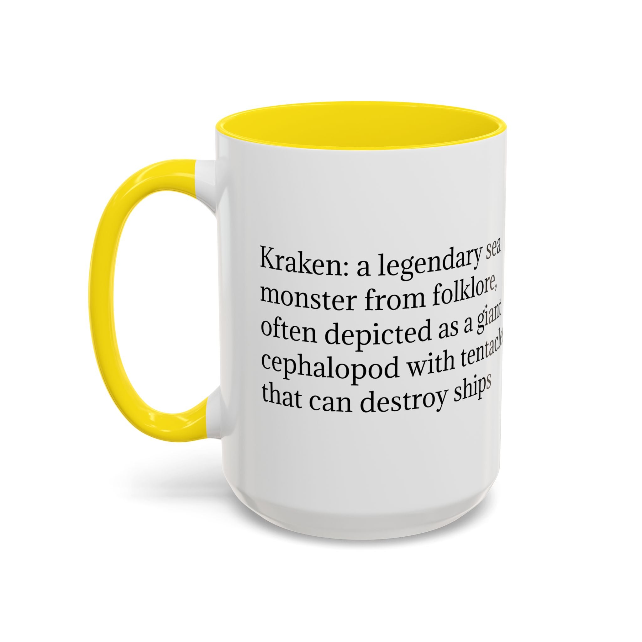 Kraken Coffee Mug: Giant Squid Coffee Cup, Legendary Monster, Nautical Gift