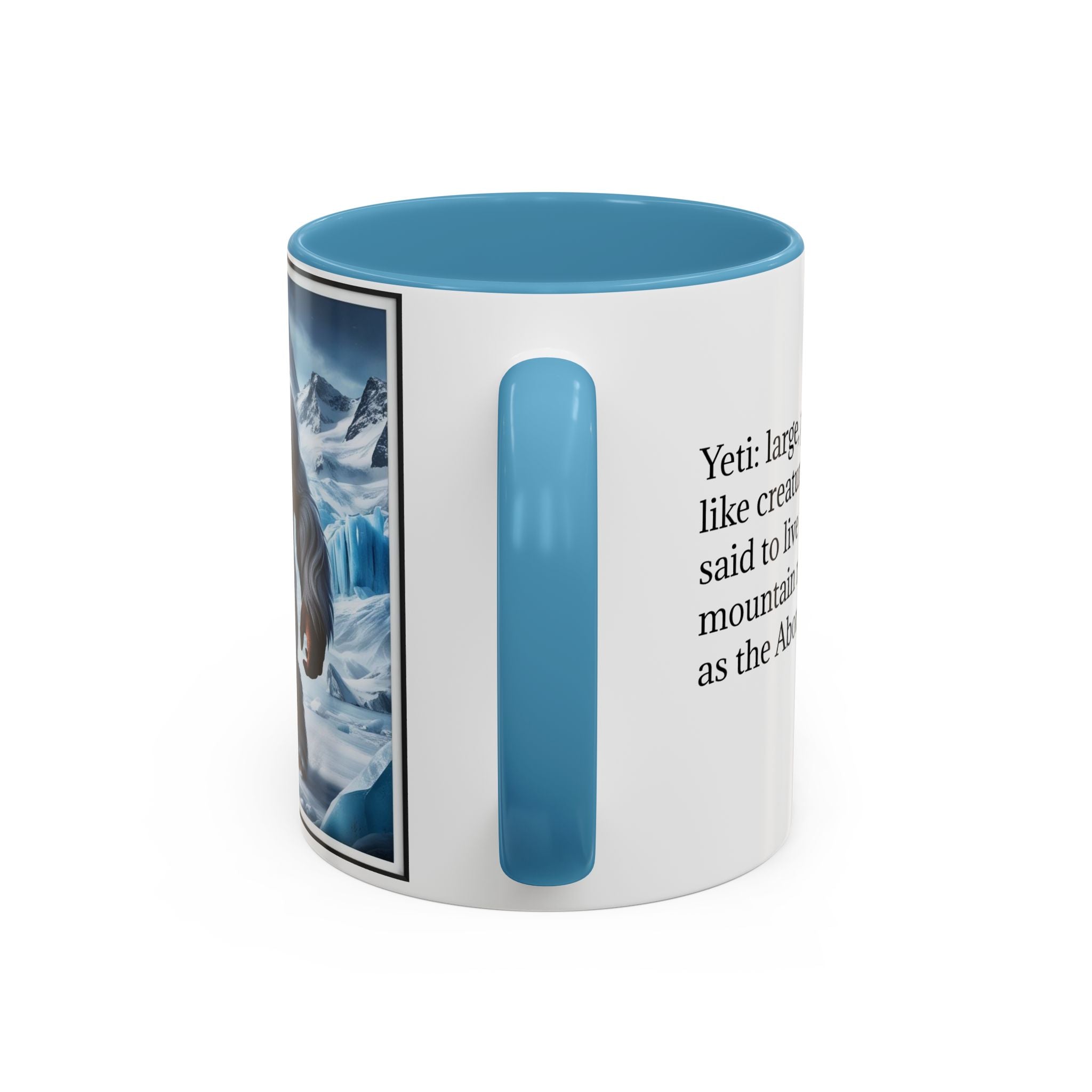 Yeti Coffee Mug: Abominable Snowman, Himalayan Mountain Cryptid, Bigfoot Camping Gift