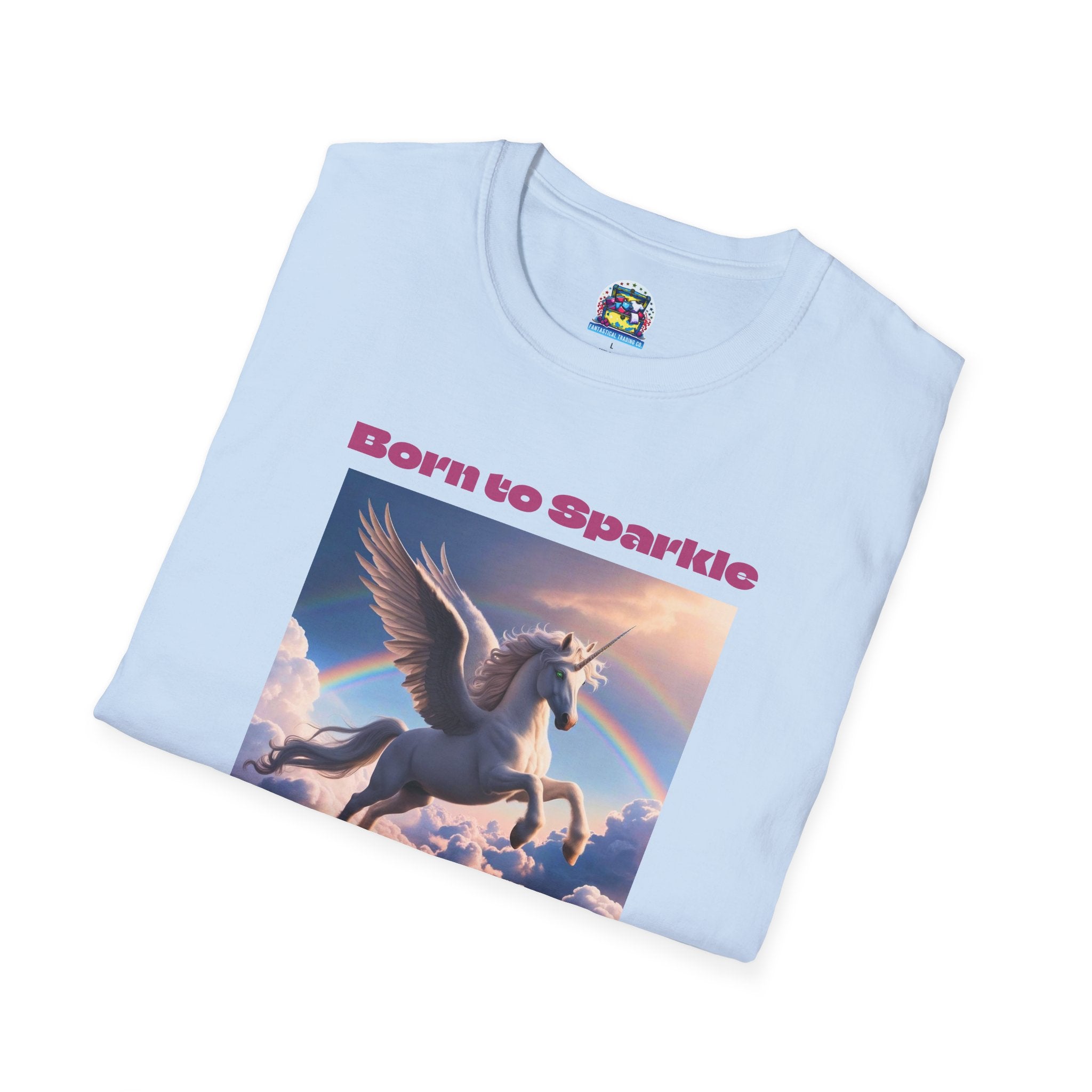 Unicorn Shirt: Legendary Alicorn Graphic Tee, Born to Sparkle, Mythical Creature