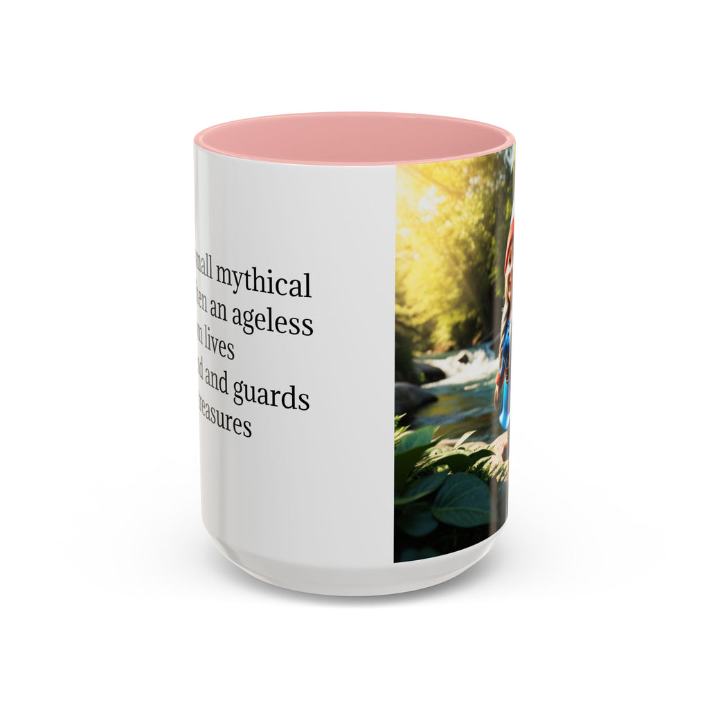 Gnome Coffee Mug:  Scandinavian Nisse, Nordic Folklore Gift, Enchanted Mushroom Garden
