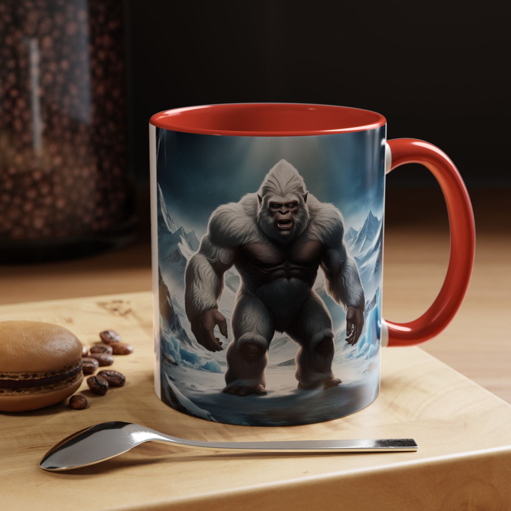 Yeti Coffee Mug: Abominable Snowman, Sasquatch Camping Gift, Himalayan Mountain Cryptid