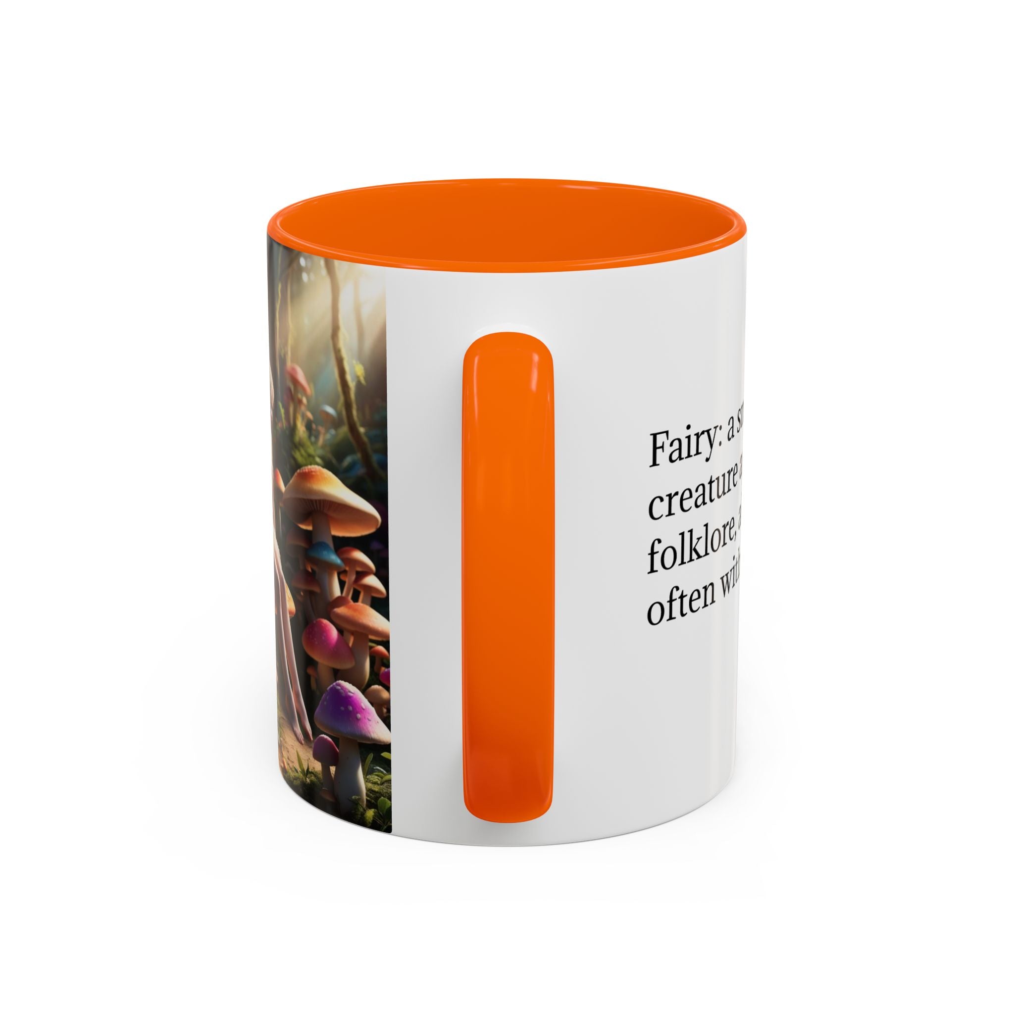 Fairy Garden Mug: Ceramic Toadstool Coffee Cup, Enchanted Forest Fantasy Gift