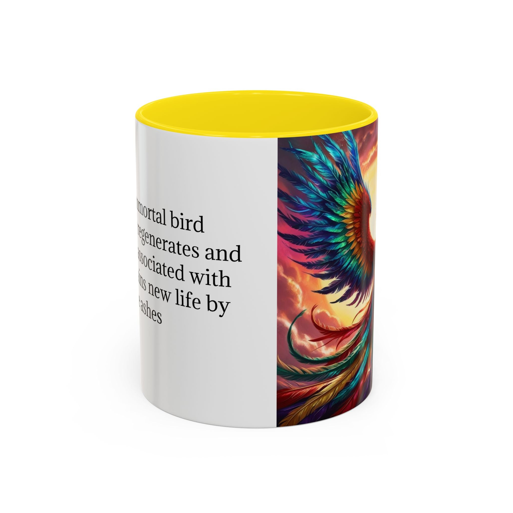 Phoenix Bird Coffee Cup: Mythical Creature, Firebird Coffee Mug, Rise from the Ashes