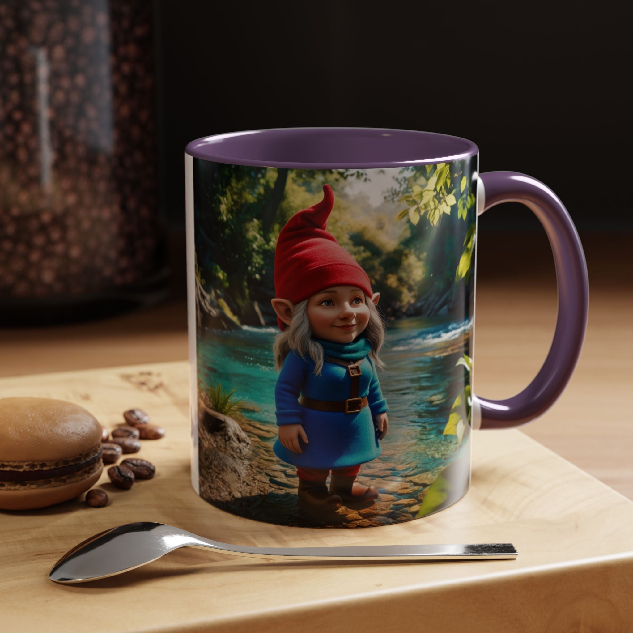 Gnome Mug: Scandinavian Nisse, Nordic Folklore Gift, Mythical Creature Coffee Cup