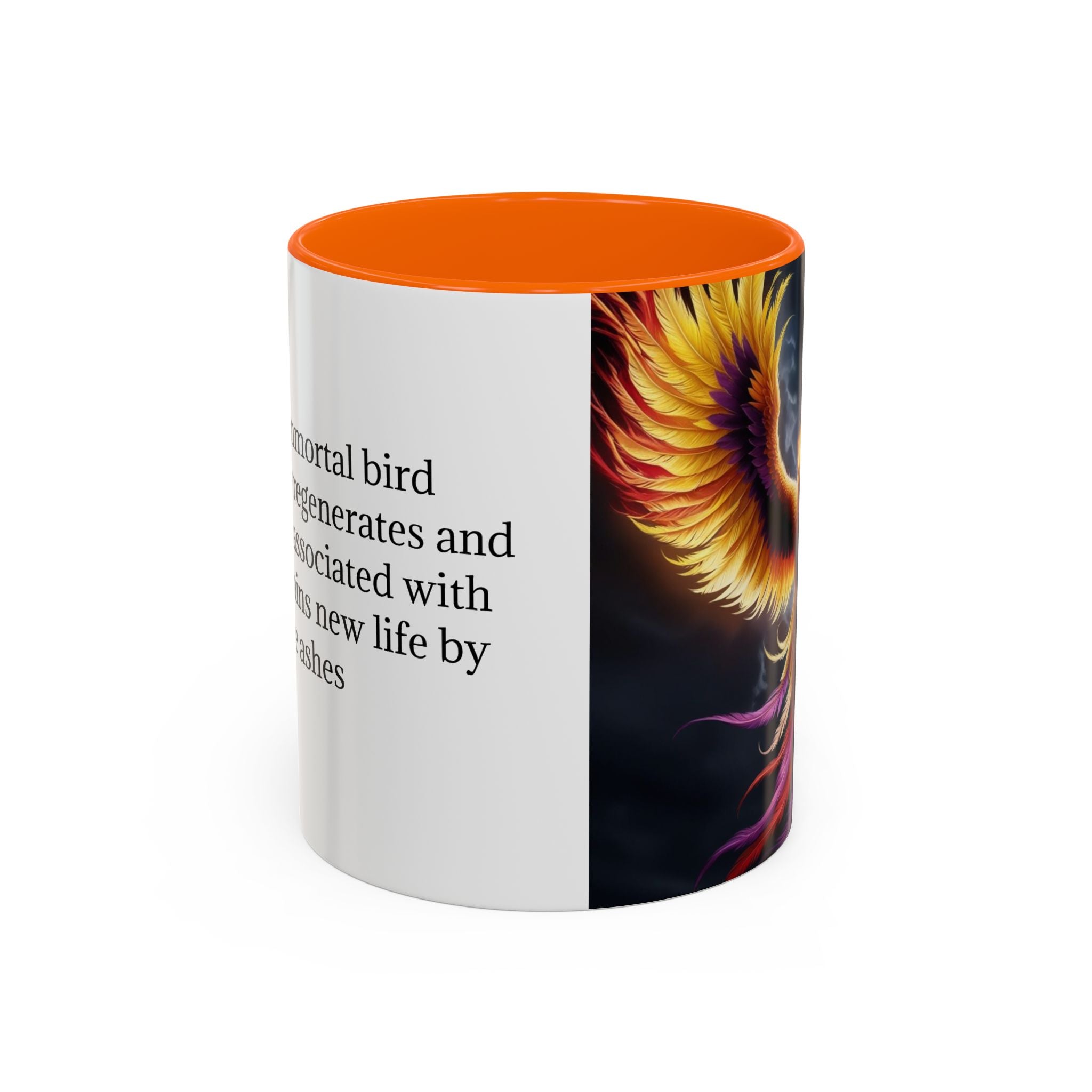 Phoenix Coffee Mug: Mythical Firebird Ceramic Cup, Fantasy Mug, Legendary Creature