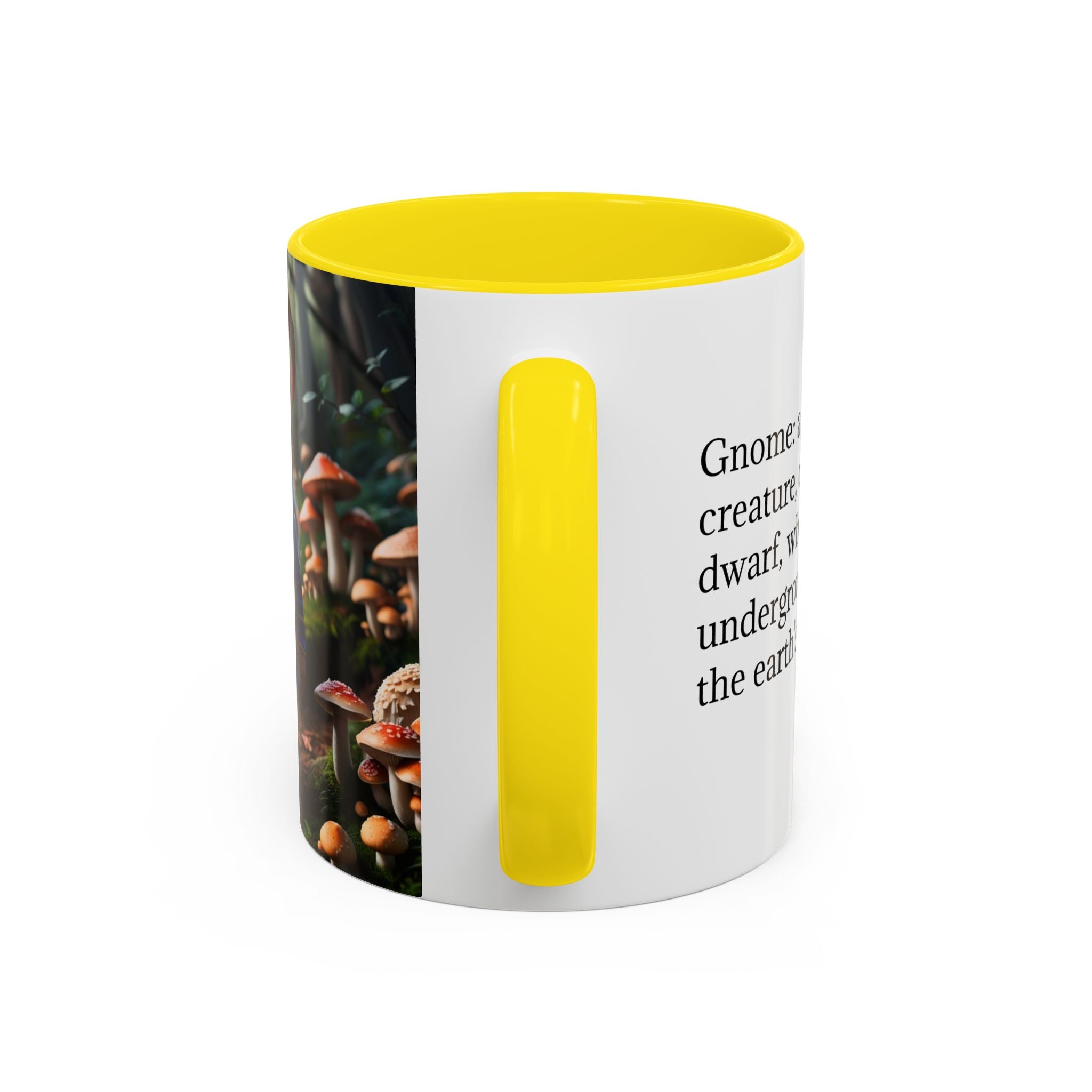Gnome Coffee Mug: Nordic Folklore Gift, Scandinavian Nisse, Enchanted Mushroom Garden