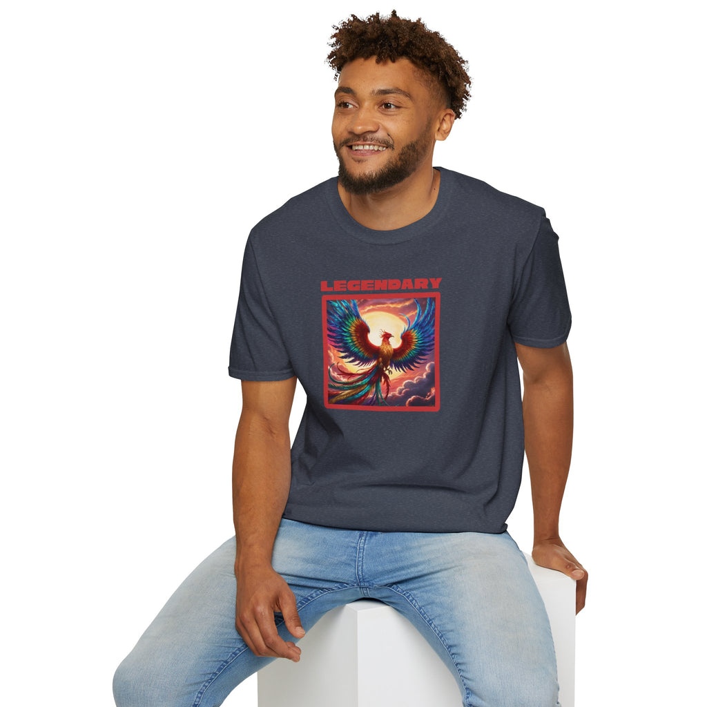 Phoenix Graphic Tee: Legendary Bird, Soft Cotton Shirt, Phoenix Rising Gift