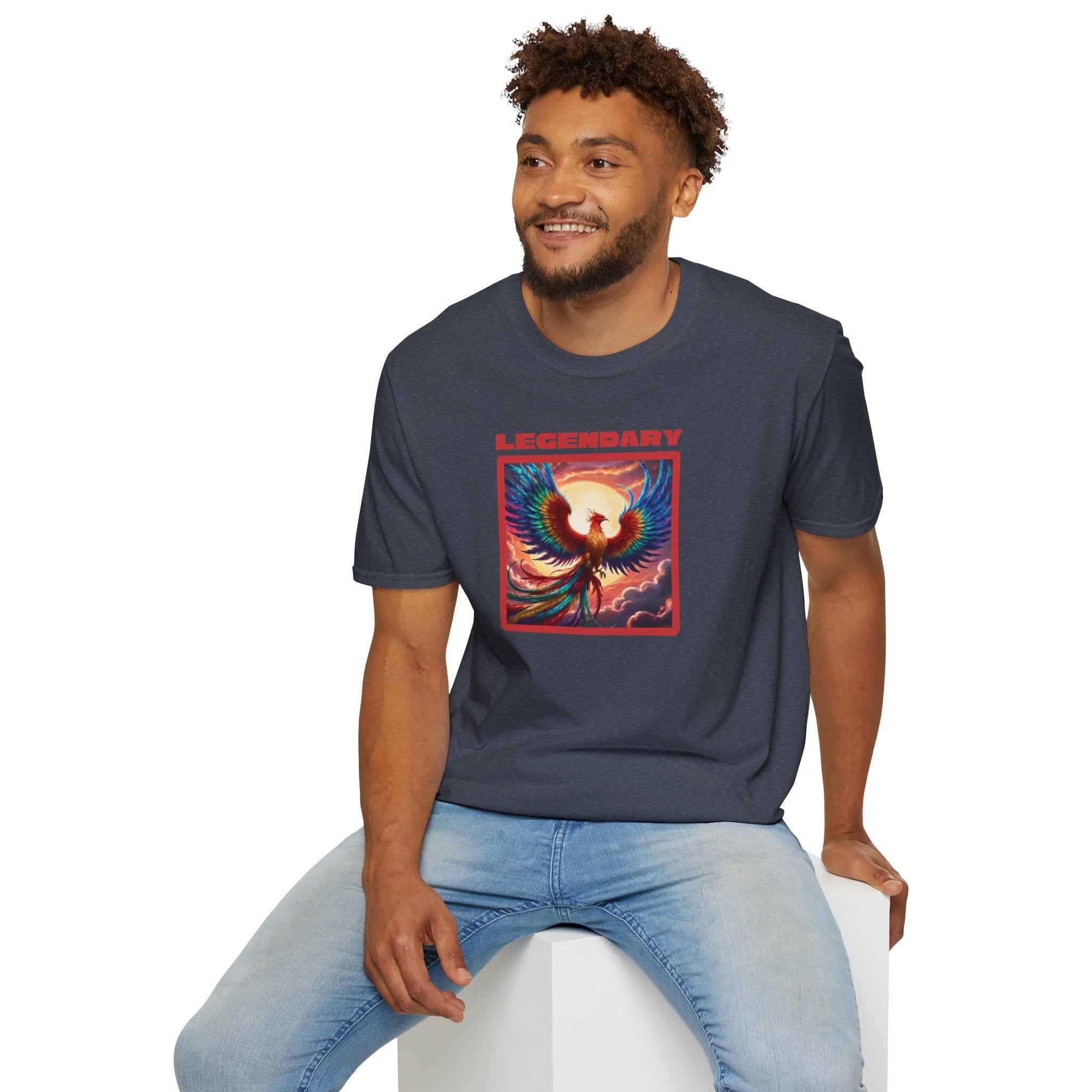 Phoenix Graphic Tee: Legendary Bird, Soft Cotton Shirt, Phoenix Rising Gift
