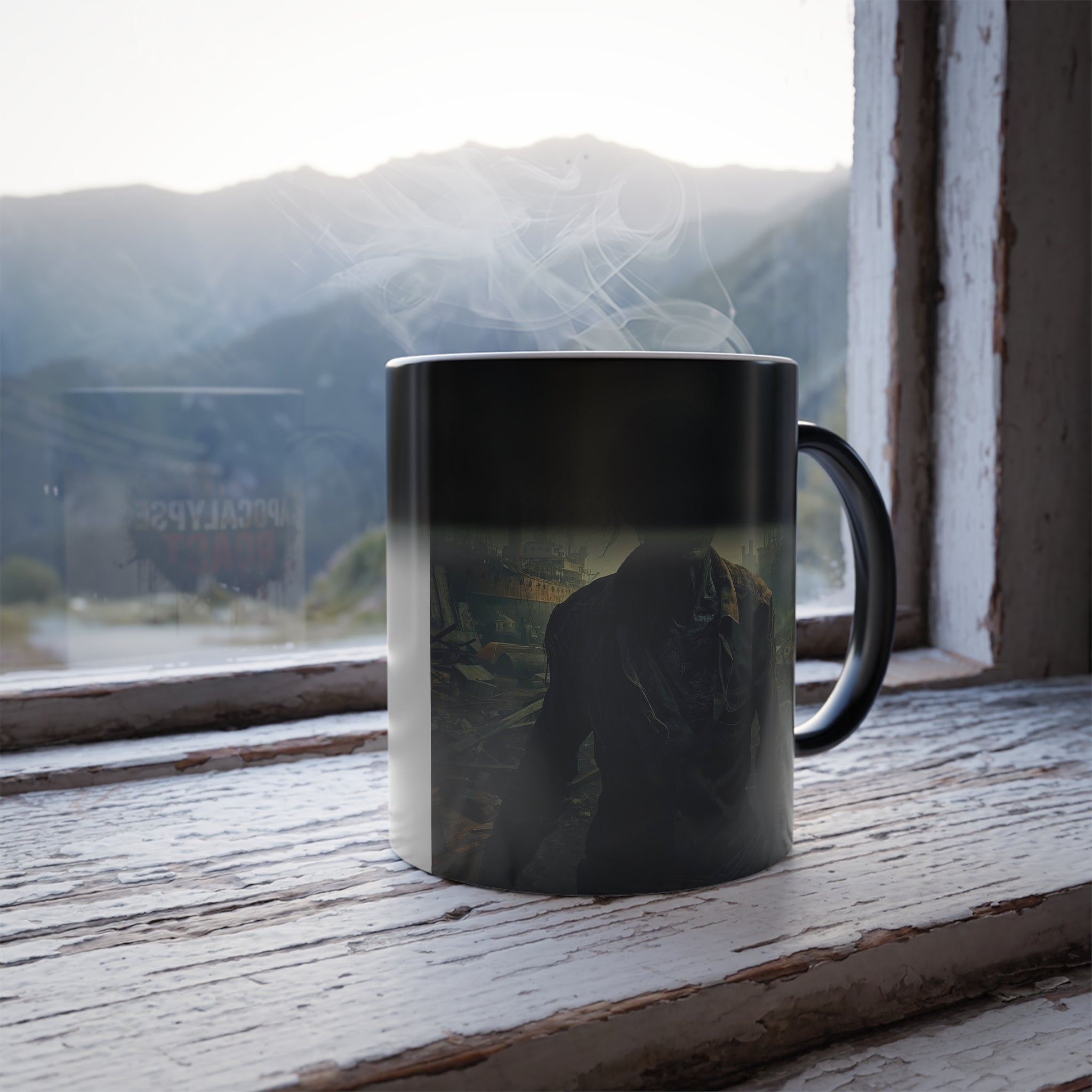 Zombie Coffee Mug: Color Changing, Apocalypse Roast, End of Days (Shipyard)