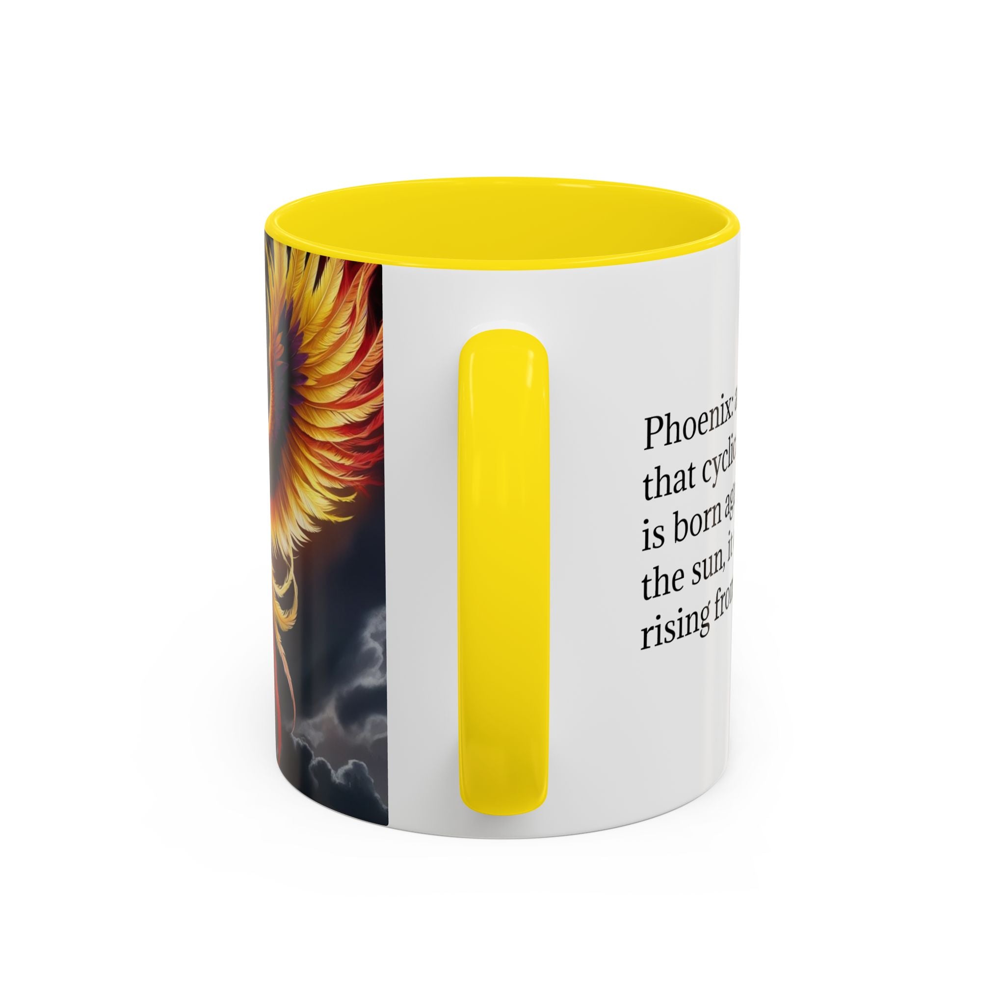 Phoenix Coffee Mug: Mythical Firebird Ceramic Cup, Fantasy Mug, Legendary Creature
