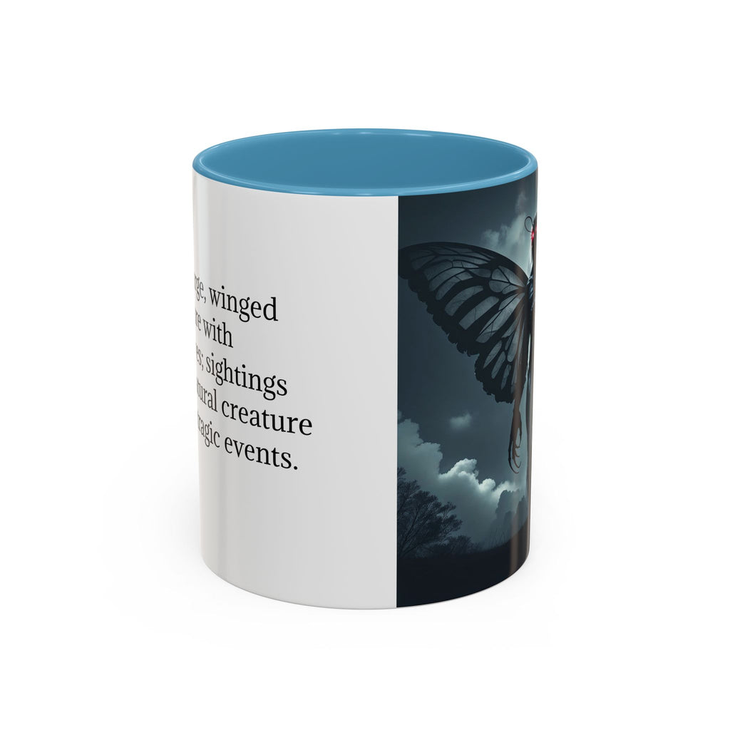 Mothman Coffee Mug: Supernatural Cryptid, Legendary Monster, Mugs for Men (Moon)
