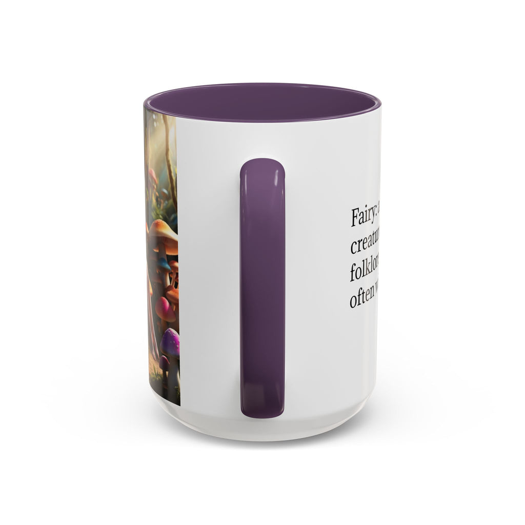 Fairy Garden Mug: Ceramic Toadstool Coffee Cup, Enchanted Forest Fantasy Gift