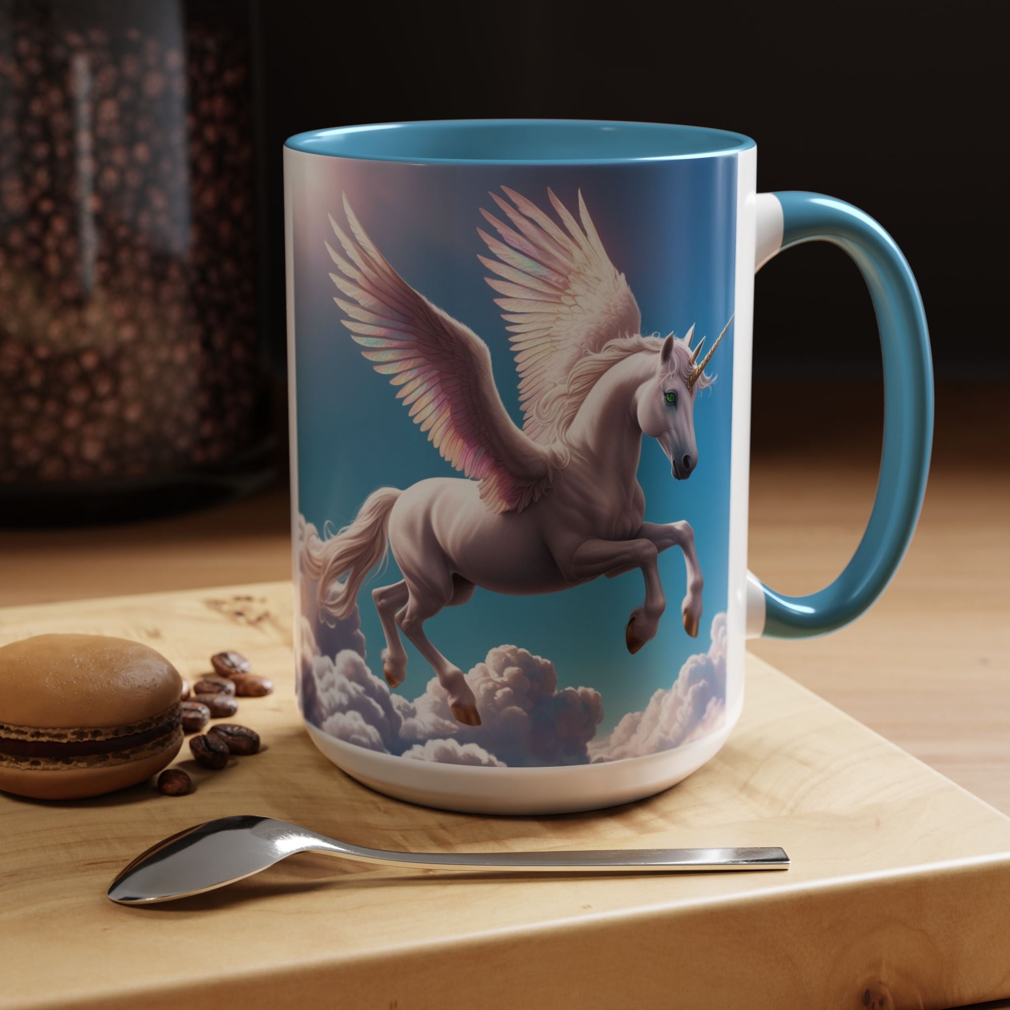 Unicorn Coffee Cup: Fantasy Alicorn Mug, Legendary Creature, Enchanted Gift (Purple)