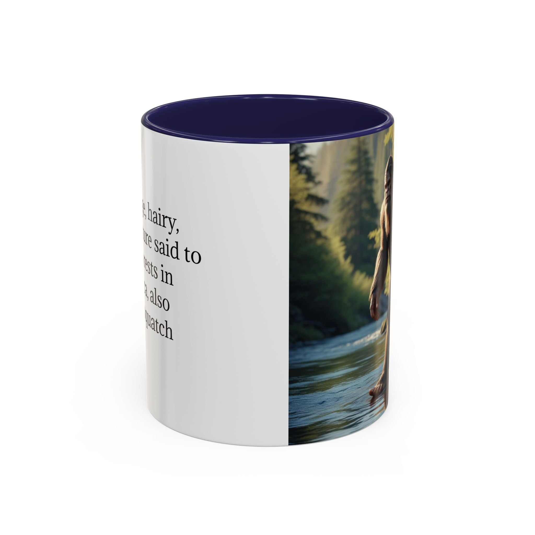 Bigfoot Coffee Mug: Sasquatch, Forest Cryptid, Mythical Creature, Camping Gift