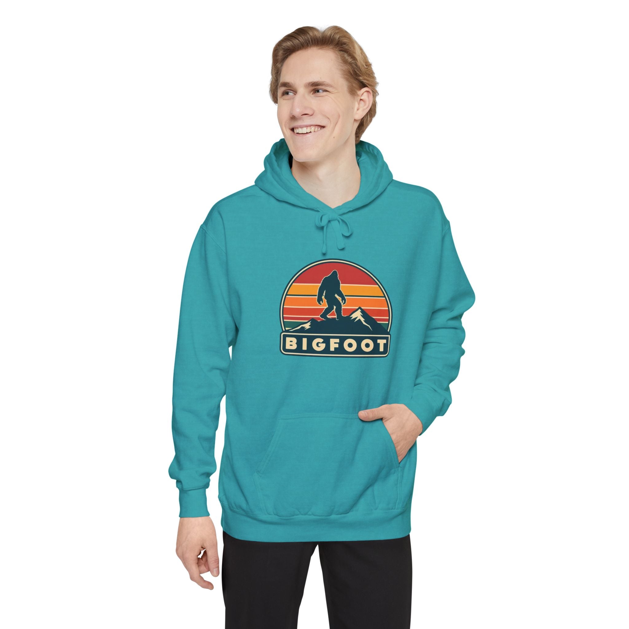 Bigfoot Hoodie Comfort Colors® | Sasquatch Sweatshirt, Cozy Unisex Pullover, Wilderness Adventure Apparel,
