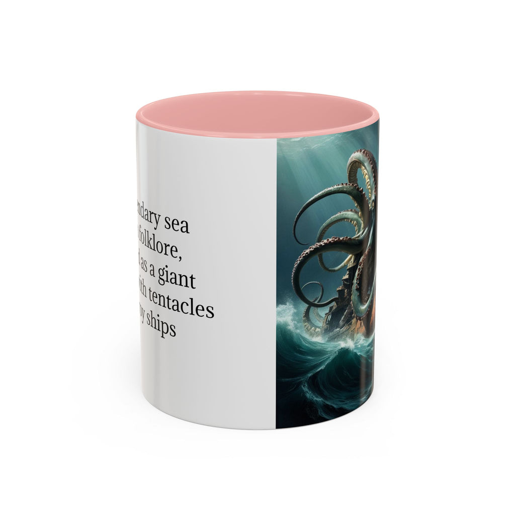 Kraken Coffee Mug: Giant Squid Coffee Cup, Legendary Monster, Nautical Gift
