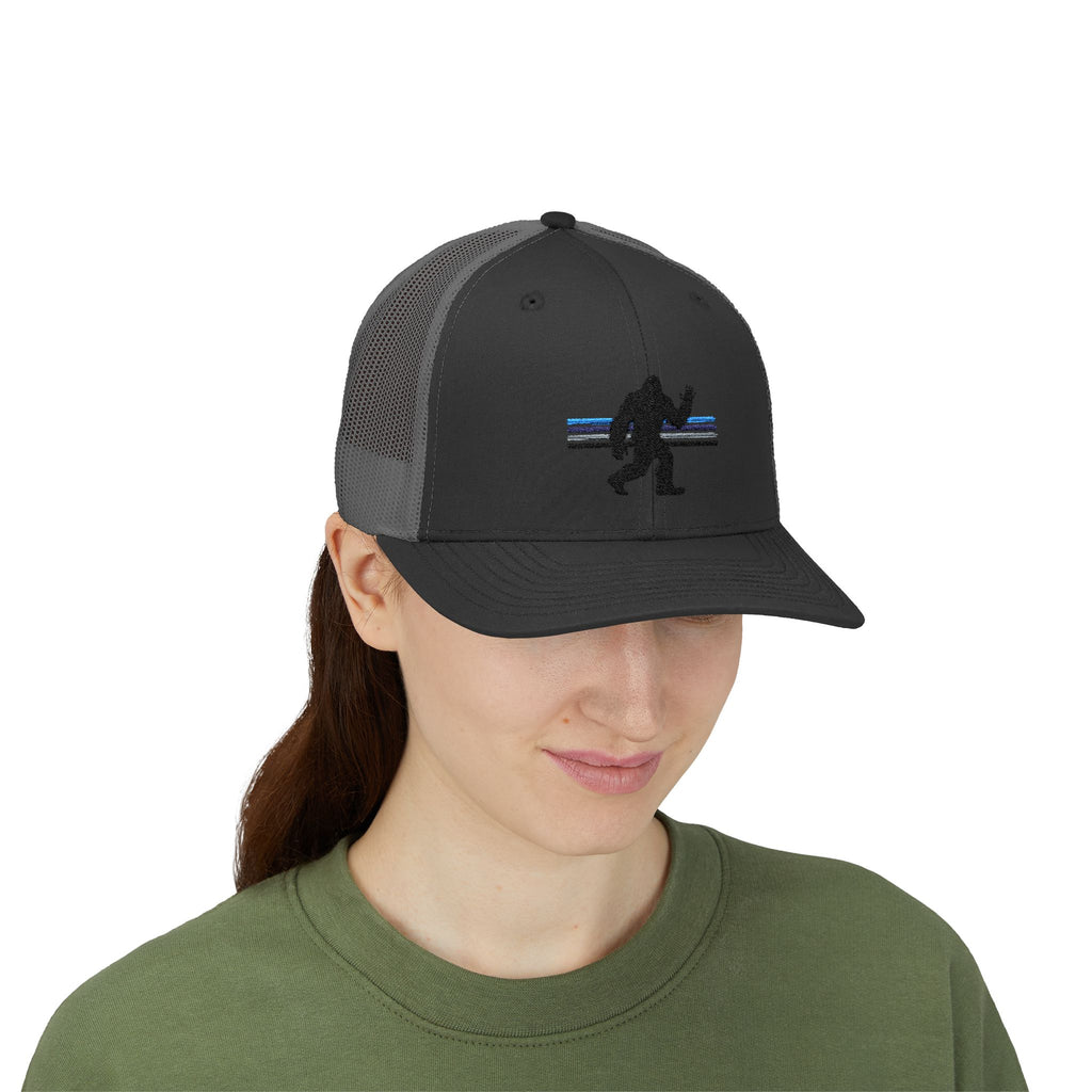 Bigfoot Baseball Cap: Sasquatch Trucker Hat, Custom Outdoor Gear, Snapback Hat