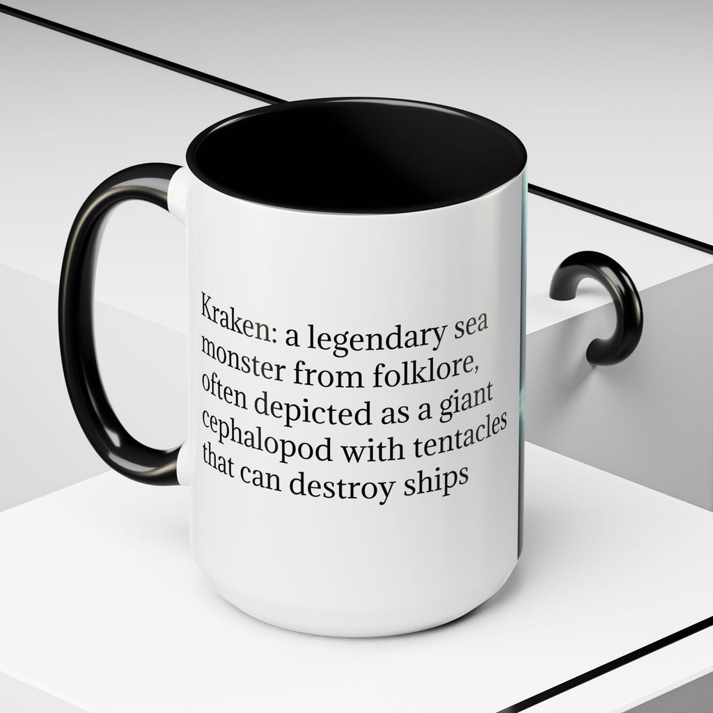 Kraken Coffee Mug: Giant Squid Coffee Cup, Legendary Monster, Nautical Gift