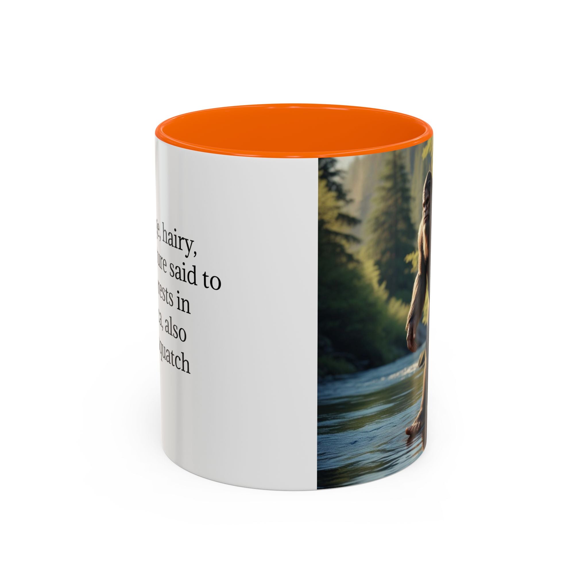 Bigfoot Coffee Mug: Sasquatch, Forest Cryptid, Mythical Creature, Camping Gift