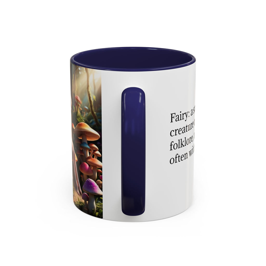 Fairy Garden Mug: Ceramic Toadstool Coffee Cup, Enchanted Forest Fantasy Gift