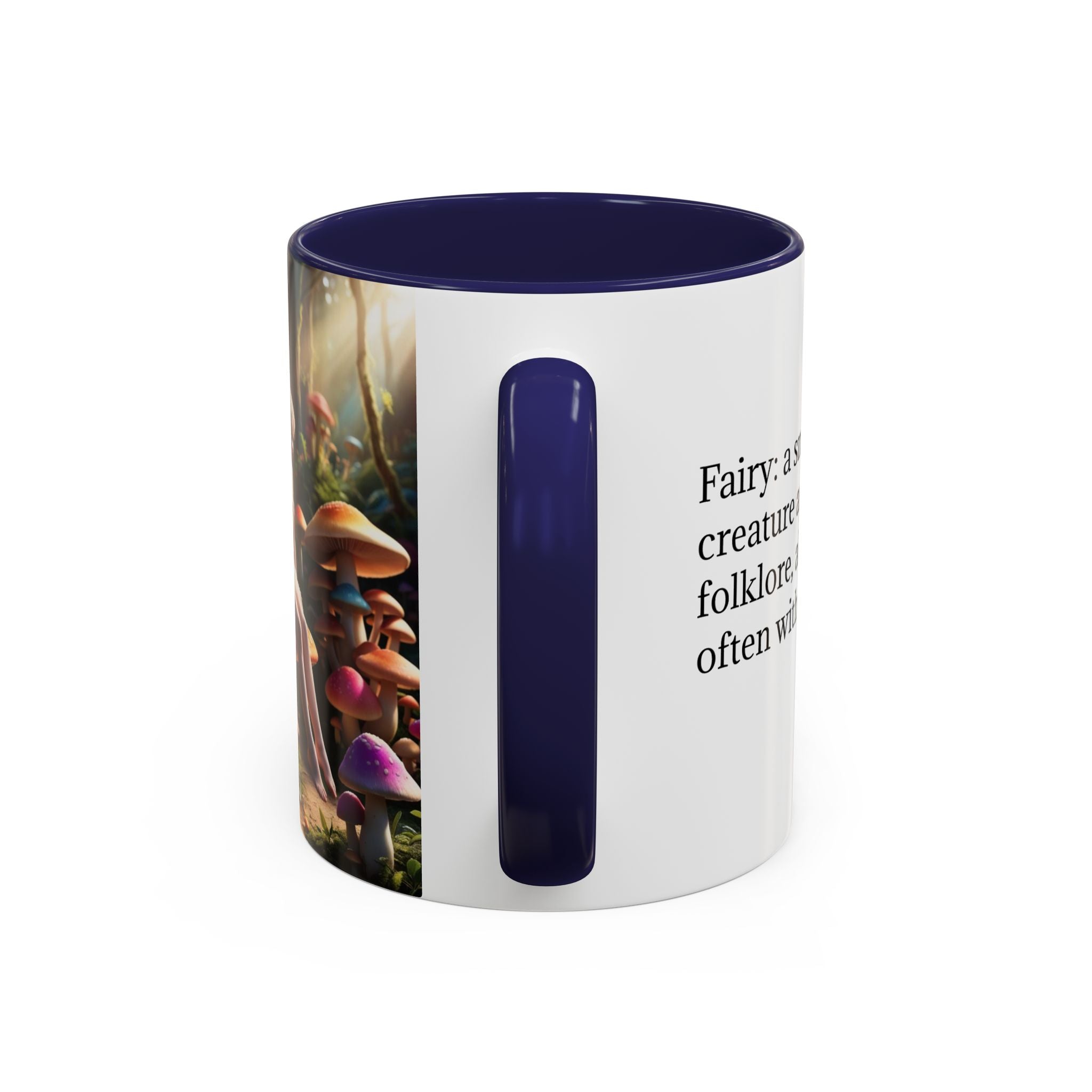 Fairy Garden Mug: Ceramic Toadstool Coffee Cup, Enchanted Forest Fantasy Gift