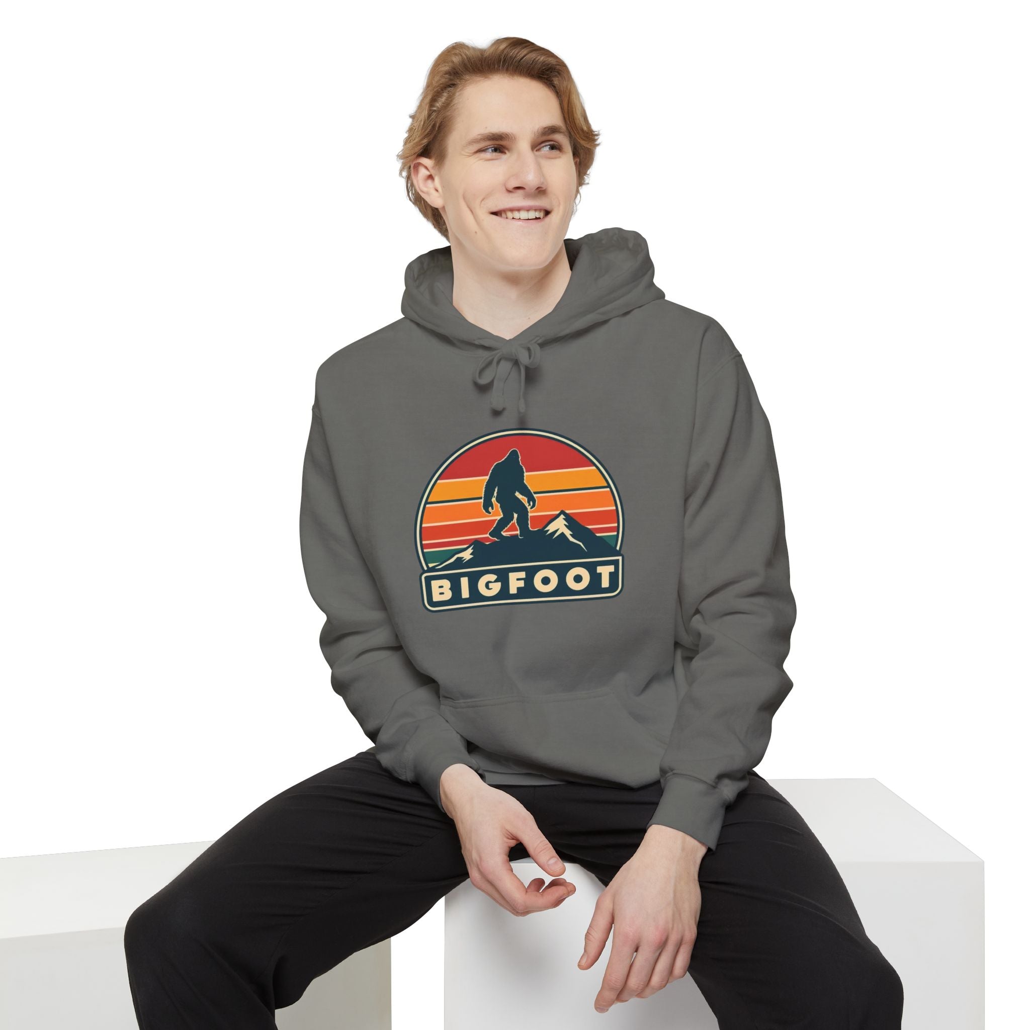 Bigfoot Hoodie Comfort Colors® | Sasquatch Sweatshirt, Cozy Unisex Pullover, Wilderness Adventure Apparel,
