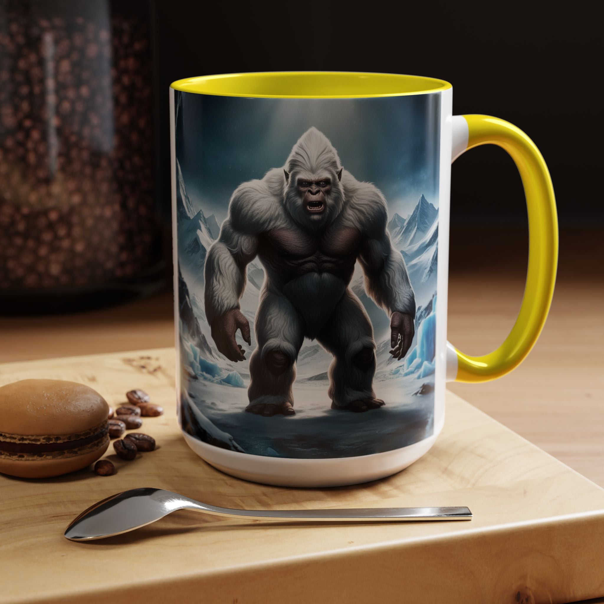 Yeti Coffee Mug: Abominable Snowman, Sasquatch Camping Gift, Himalayan Mountain Cryptid
