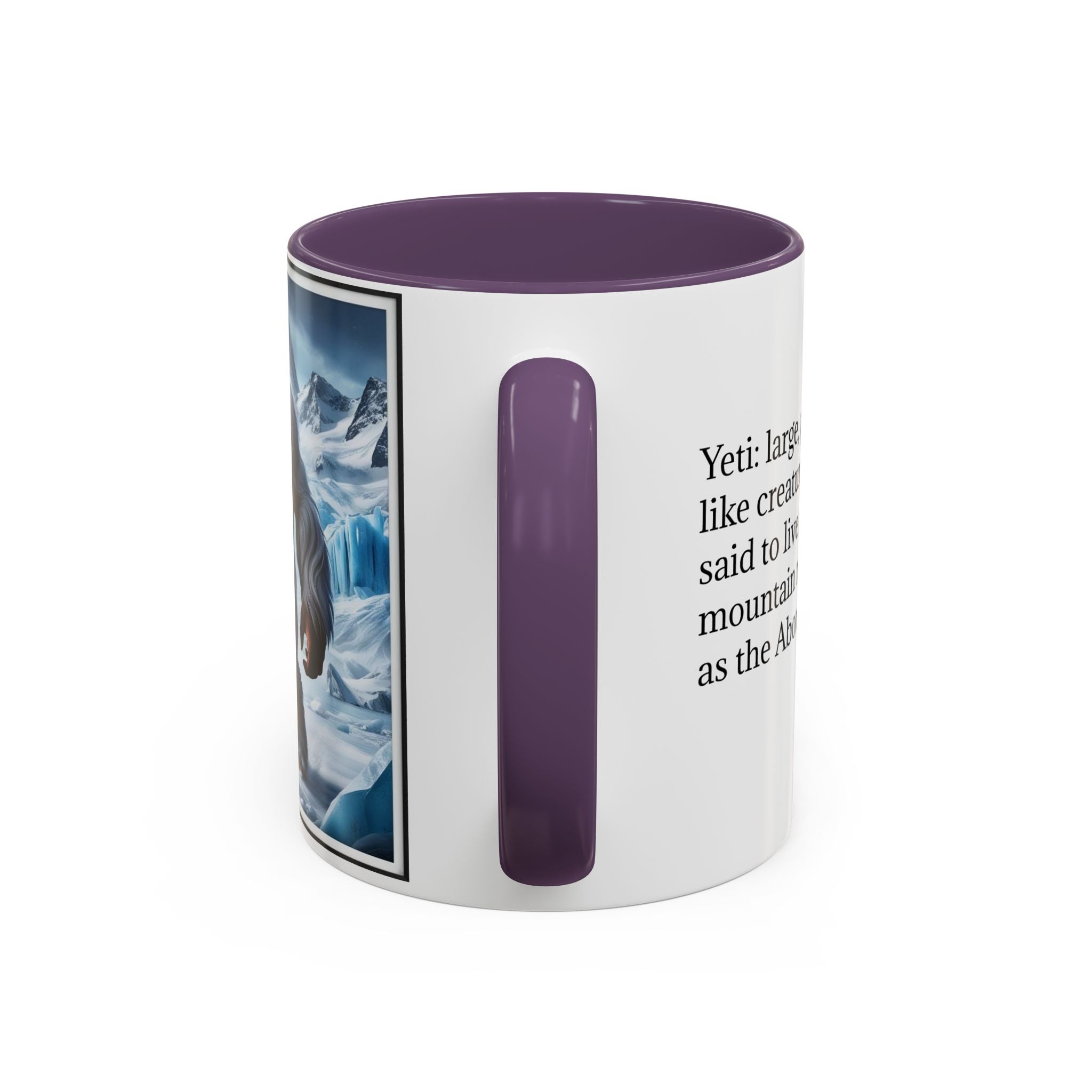 Yeti Coffee Mug: Abominable Snowman, Himalayan Mountain Cryptid, Bigfoot Camping Gift