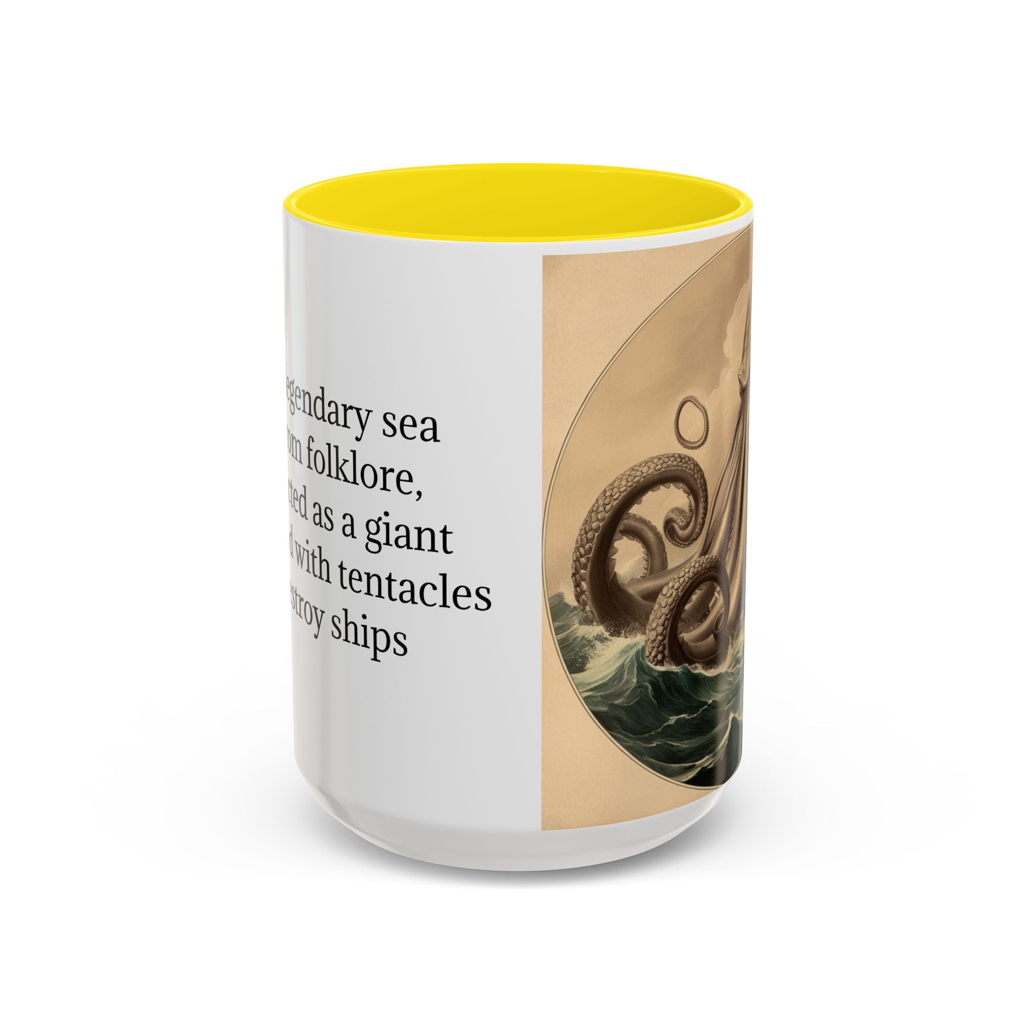 Kraken Coffee Cup: Giant Squid Coffee Mug, Mugs for Men, Mythical Creature