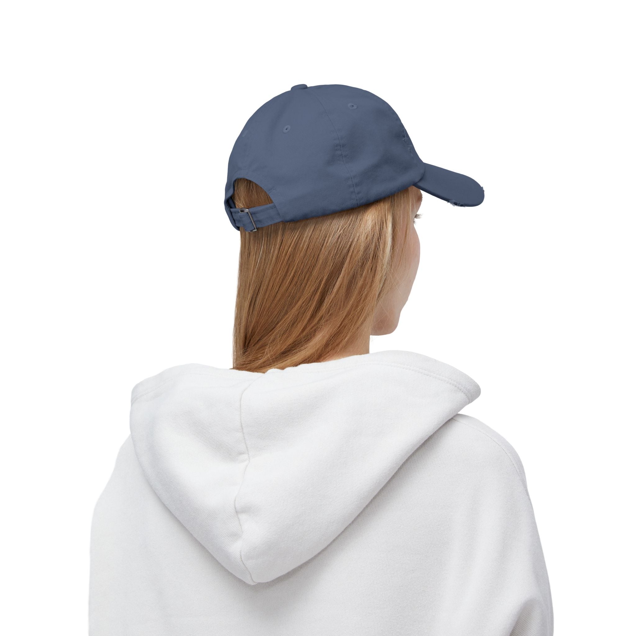 Loch Ness Monster: Unisex Distressed Cap, Adjustable Strap, Casual Outdoor Style (Blue)