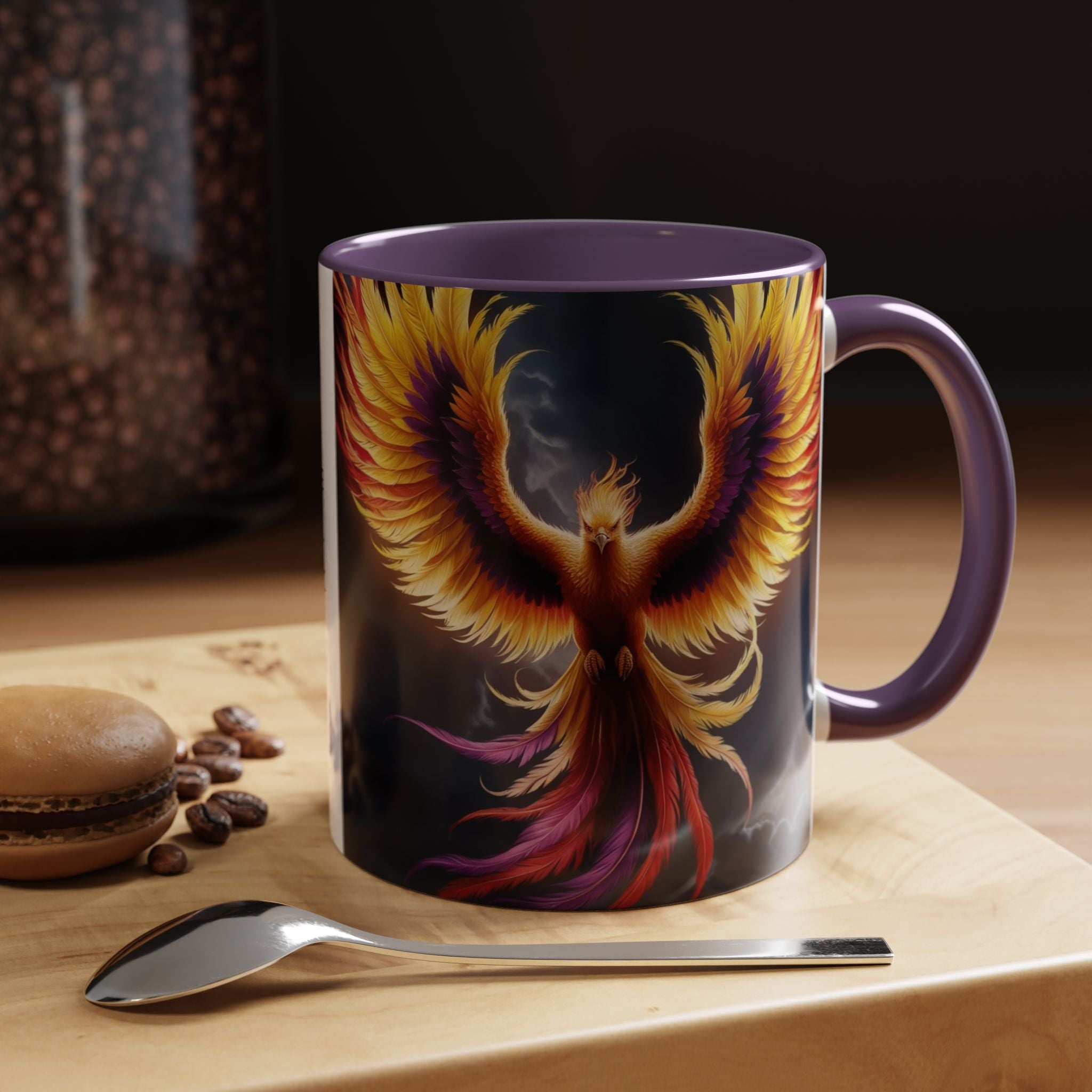 Phoenix Coffee Mug: Mythical Firebird Ceramic Cup, Fantasy Mug, Legendary Creature