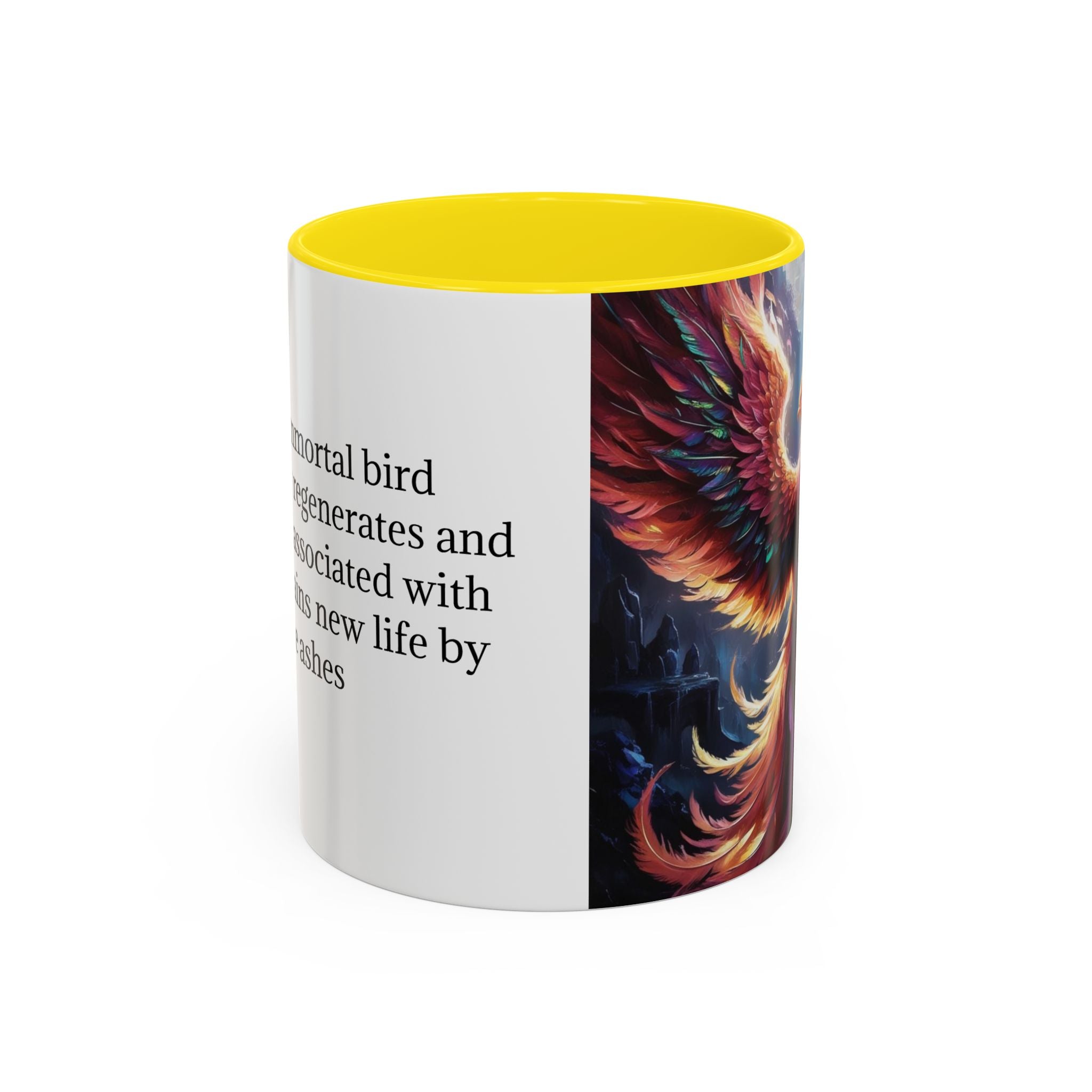 Phoenix Rising Coffee Mug: Firebird, Legendary Creature Coffee Cup, Gift for Women