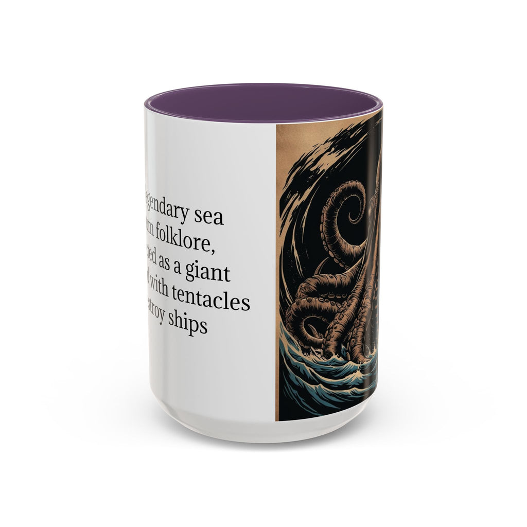 Kraken Coffee Mug: Giant Squid Coffee Cup, Sea Creature, Mugs for Men