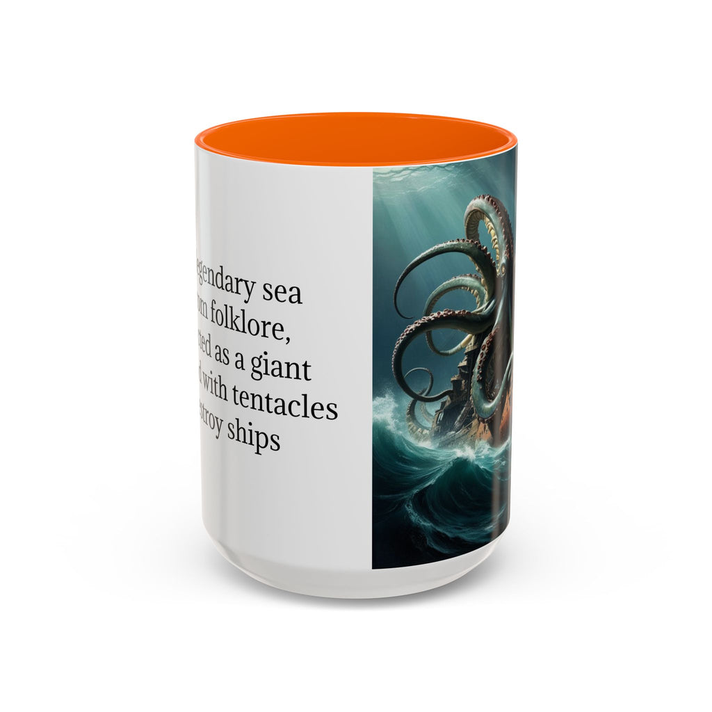 Kraken Coffee Mug: Giant Squid Coffee Cup, Legendary Monster, Nautical Gift
