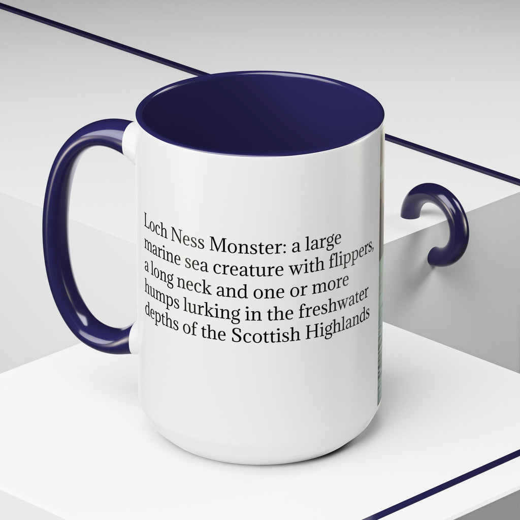 Loch Ness Monster Coffee Mug: Nessie Cryptid Gift, Scottish Sea Creature
