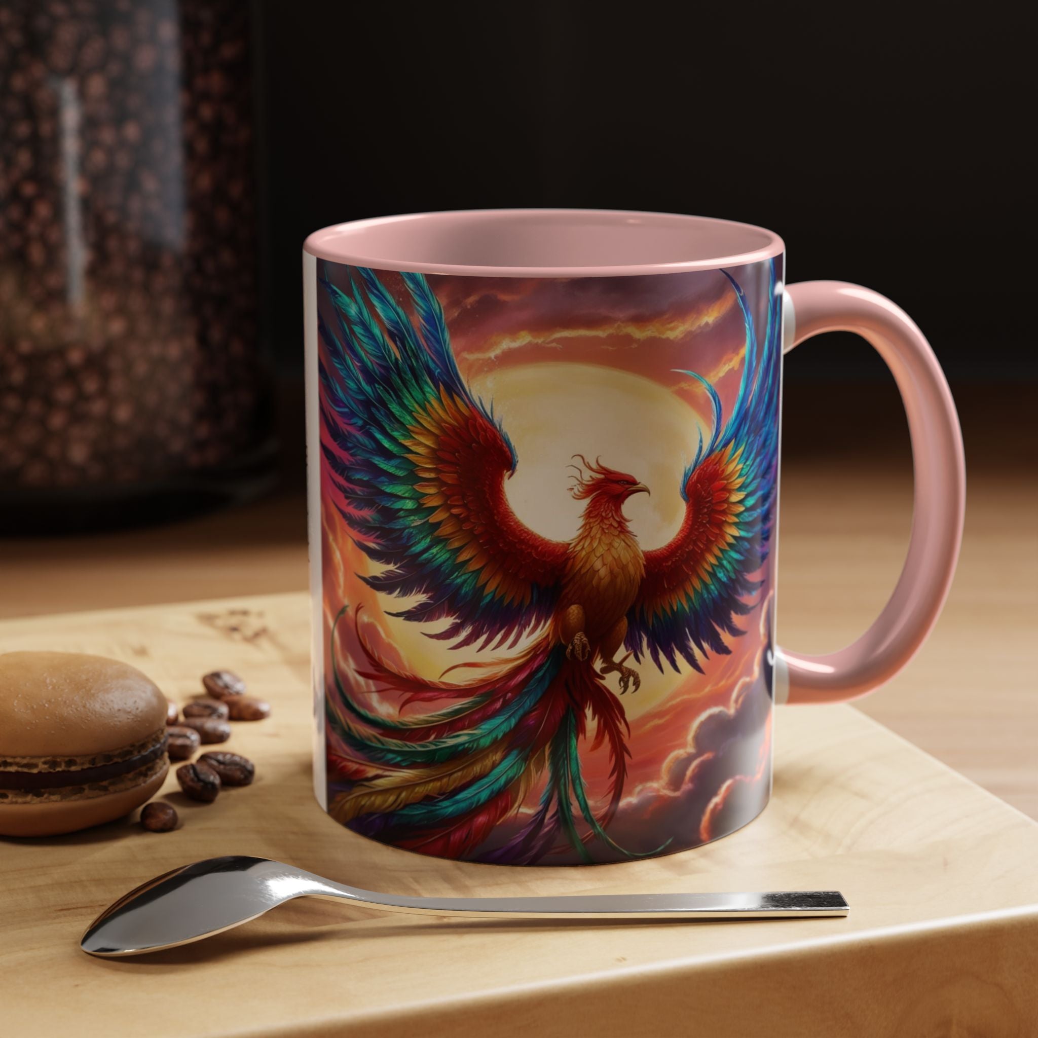 Phoenix Bird Coffee Cup: Mythical Creature, Firebird Coffee Mug, Rise from the Ashes