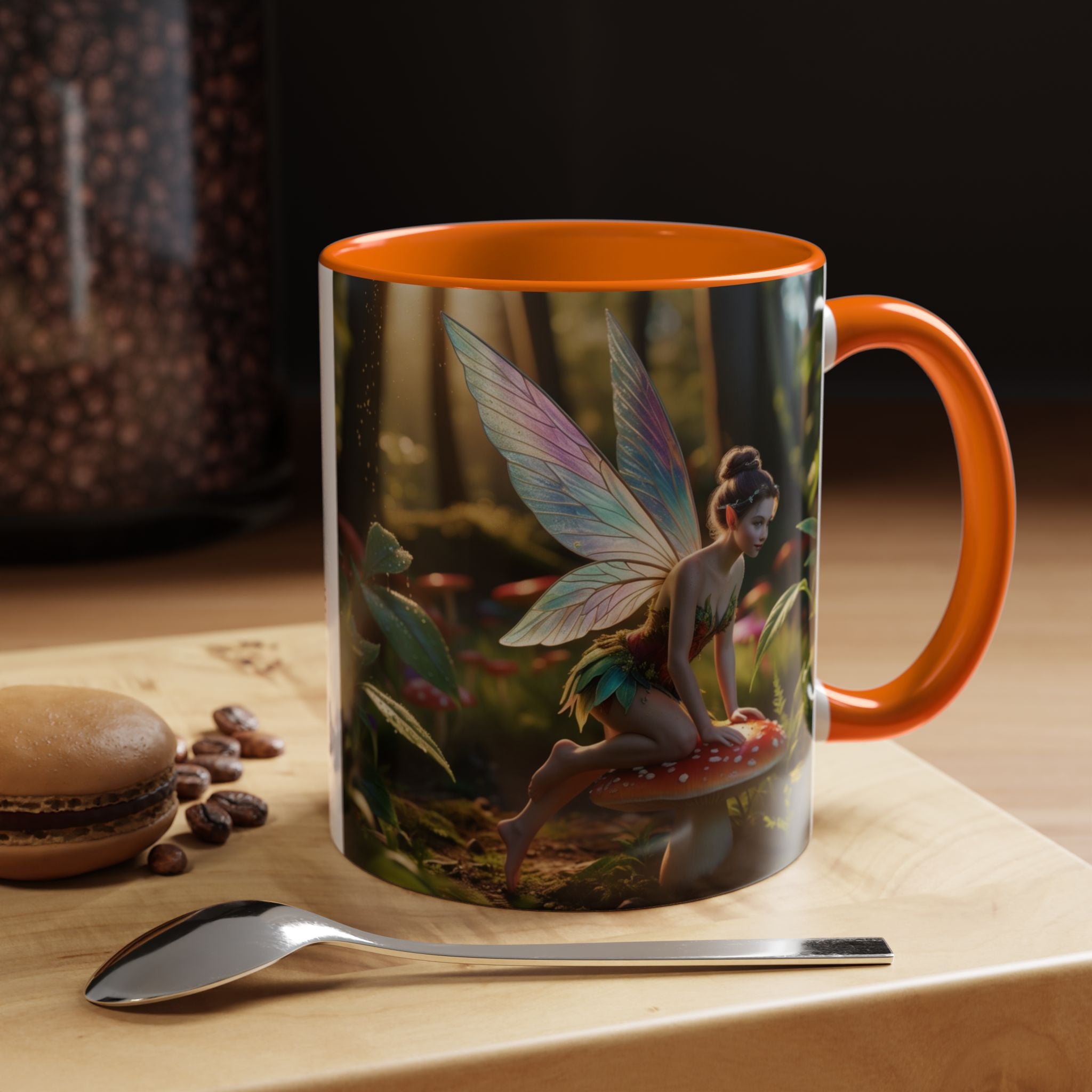 Fairy Coffee Mug: Whimsical Gift, Enchanted Toadstool Pixie Garden, Cottagecore Teacup