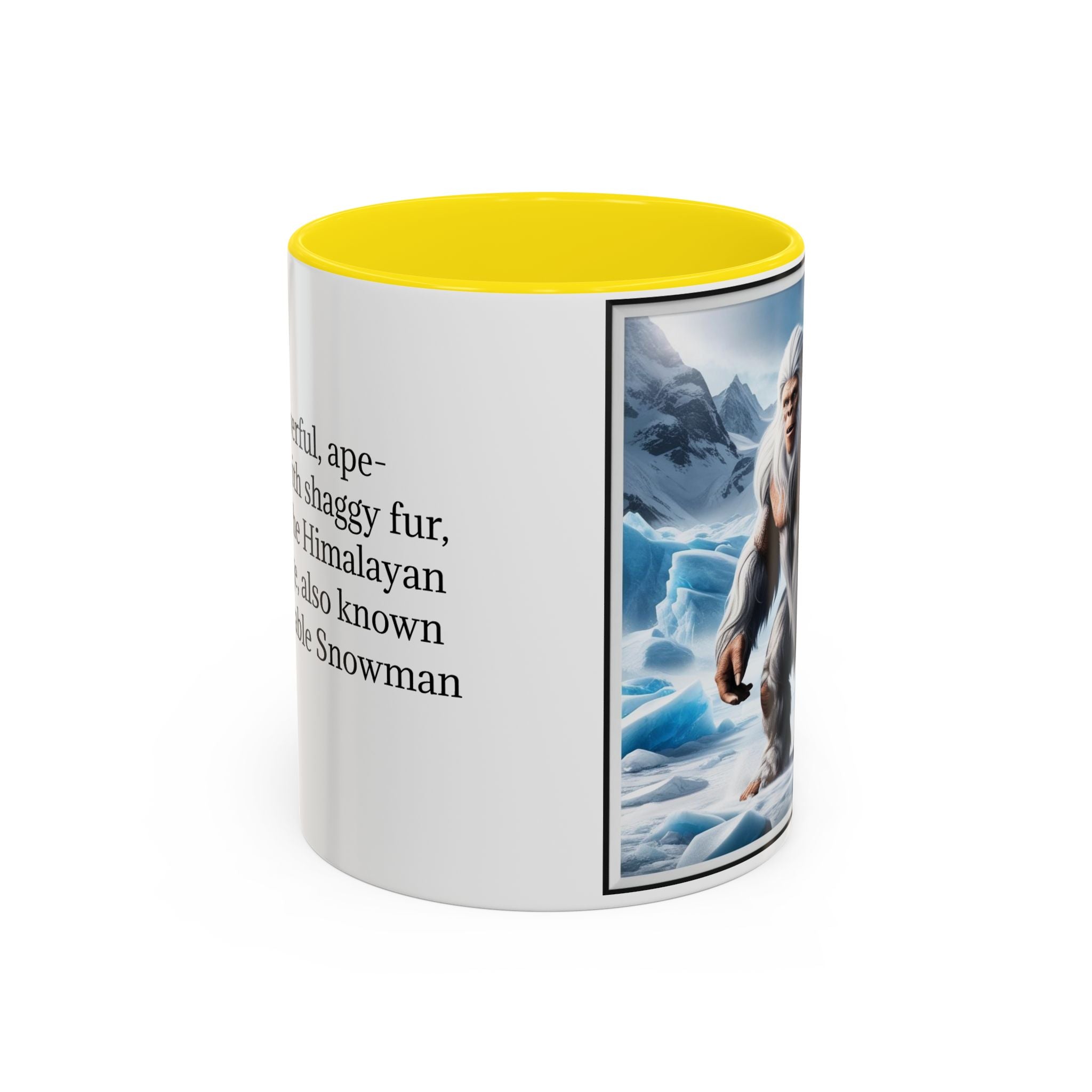 Yeti Coffee Mug: Abominable Snowman, Himalayan Mountain Cryptid, Bigfoot Camping Gift