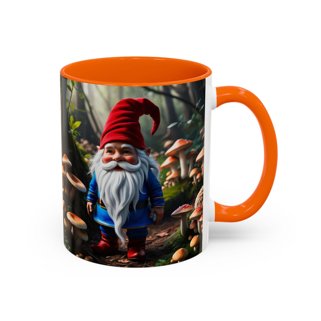 Gnome Coffee Mug: Nordic Folklore Gift, Scandinavian Nisse, Enchanted Mushroom Garden