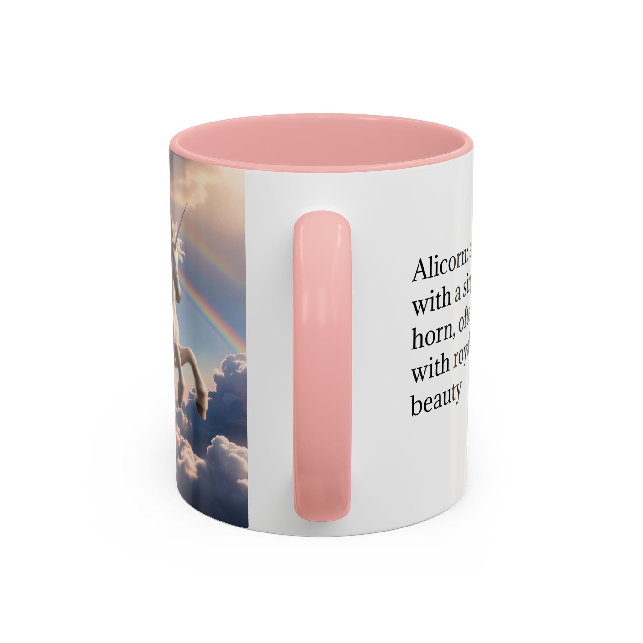 Unicorn Coffee Mug: Enchanted Alicorn, Mythical Creature, Fairytale Gift (Pink)