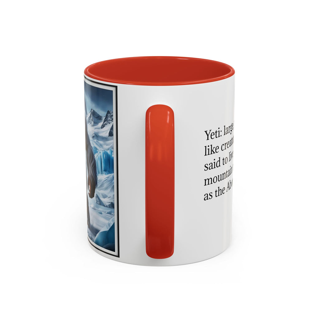 Yeti Coffee Mug: Abominable Snowman, Himalayan Mountain Cryptid, Bigfoot Camping Gift