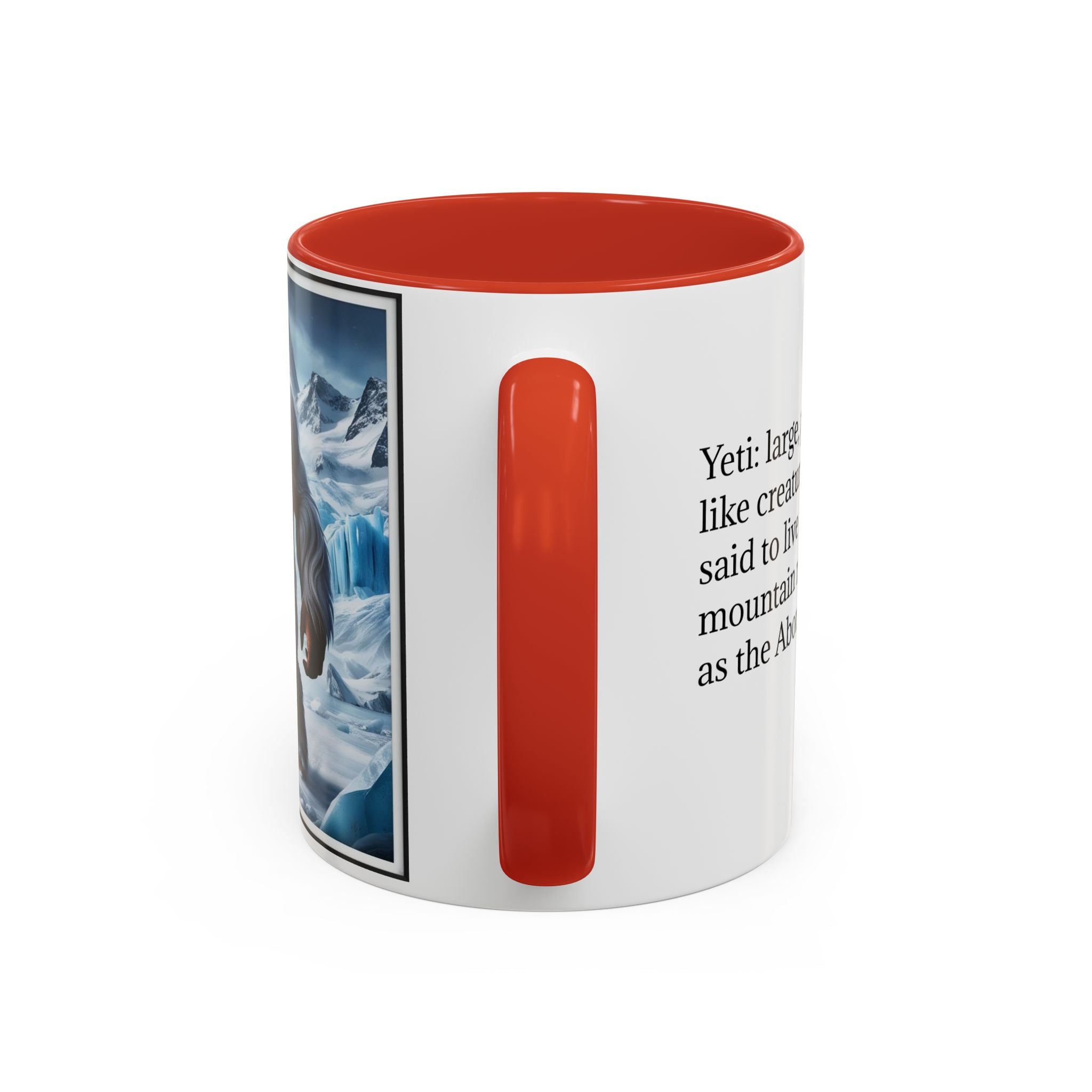 Yeti Coffee Mug: Abominable Snowman, Himalayan Mountain Cryptid, Bigfoot Camping Gift