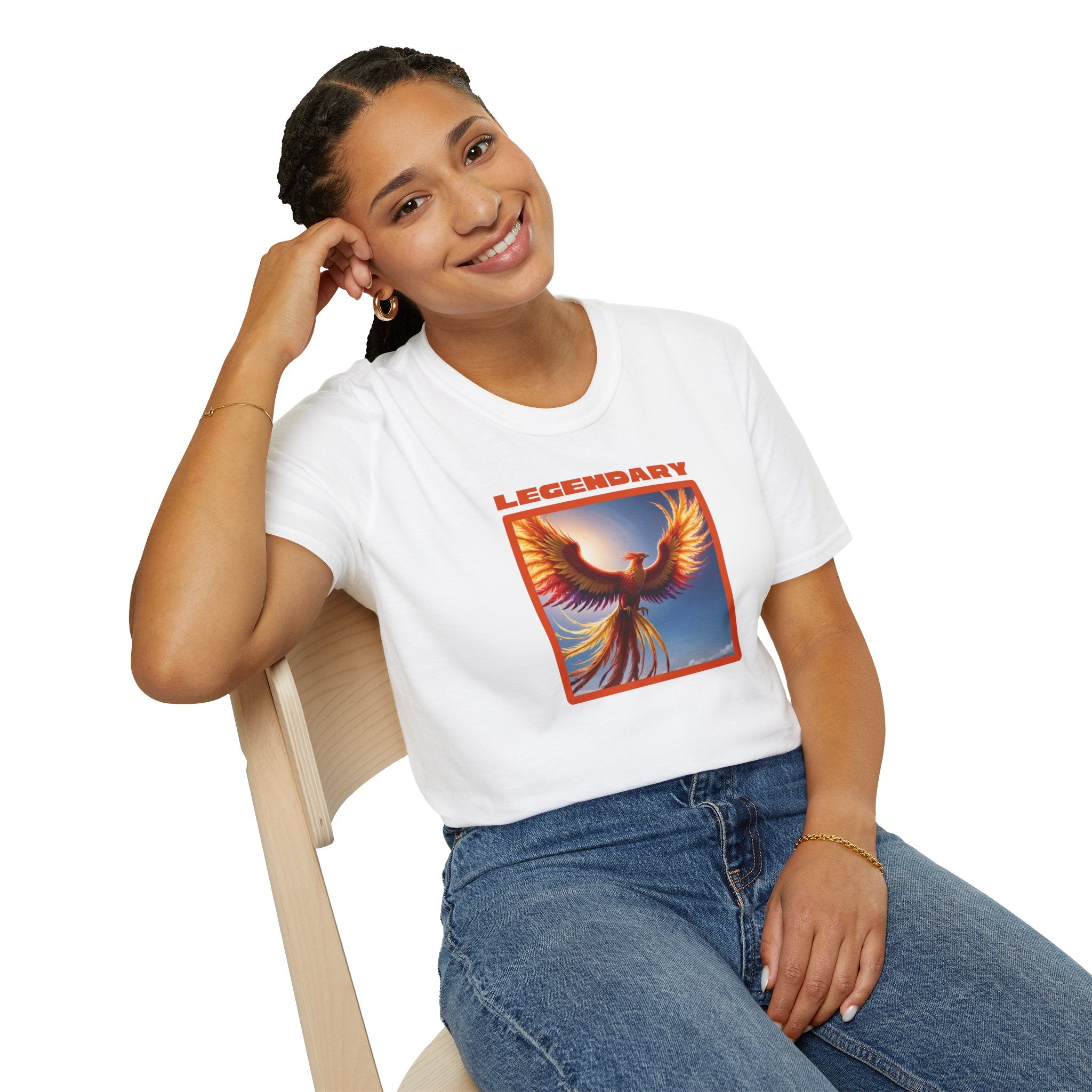 Phoenix Shirt: Legendary Bird Graphic Tee, Phoenix Rising, Mythical Creature Tshirt