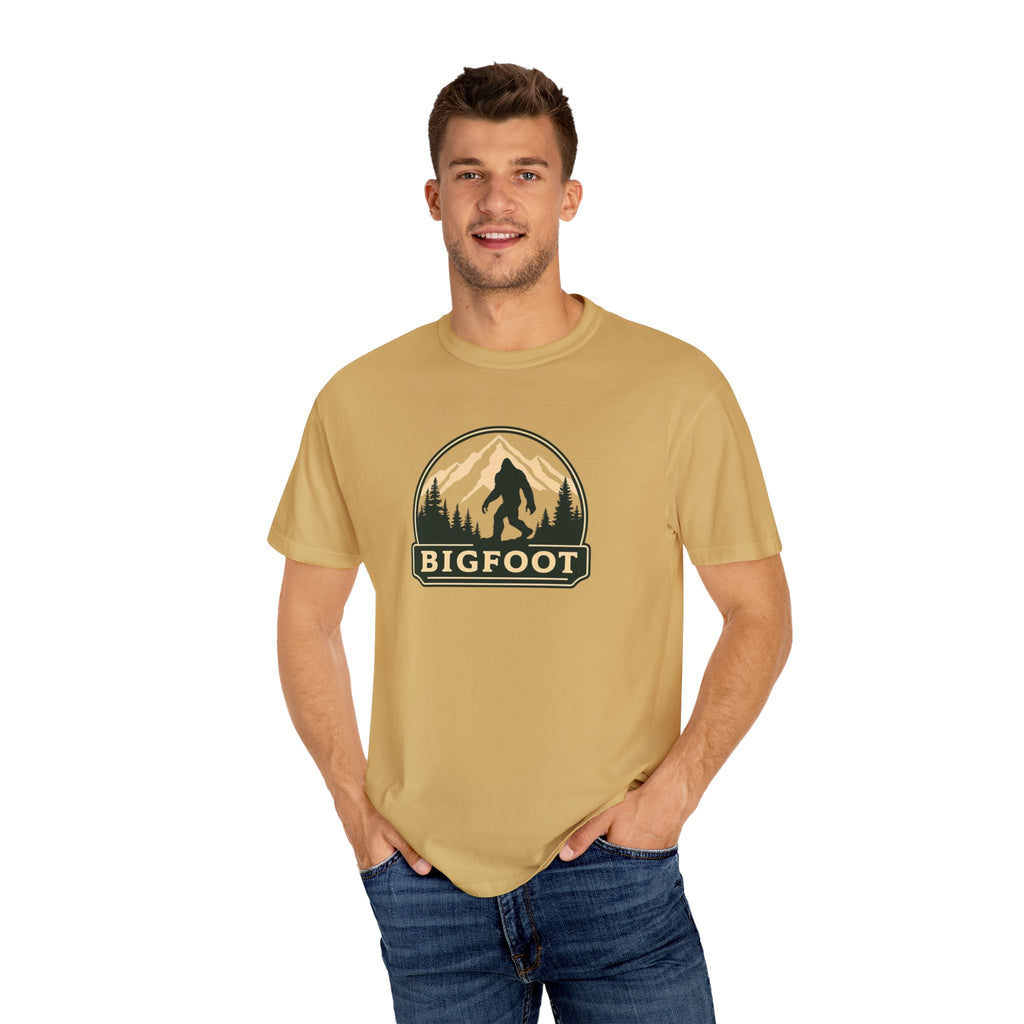 Sasquatch Camping TShirt | Bigfoot Graphic Tee, Comfort Colors®, Retro Hiking Shirt