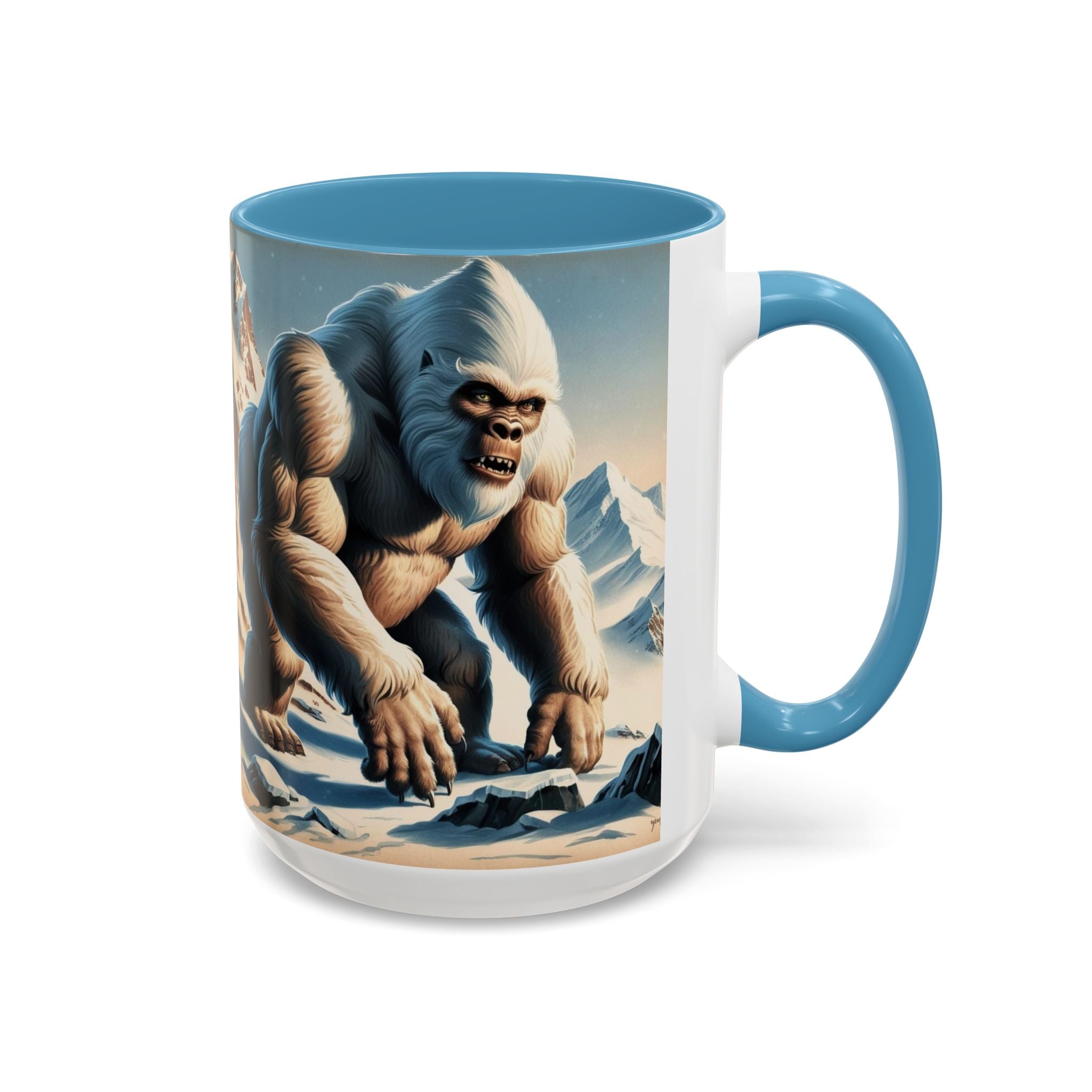 Abominable Snowman Coffee Mug: Himalayan Mountain Yeti, Mythical Creature, Sasquatch Gift