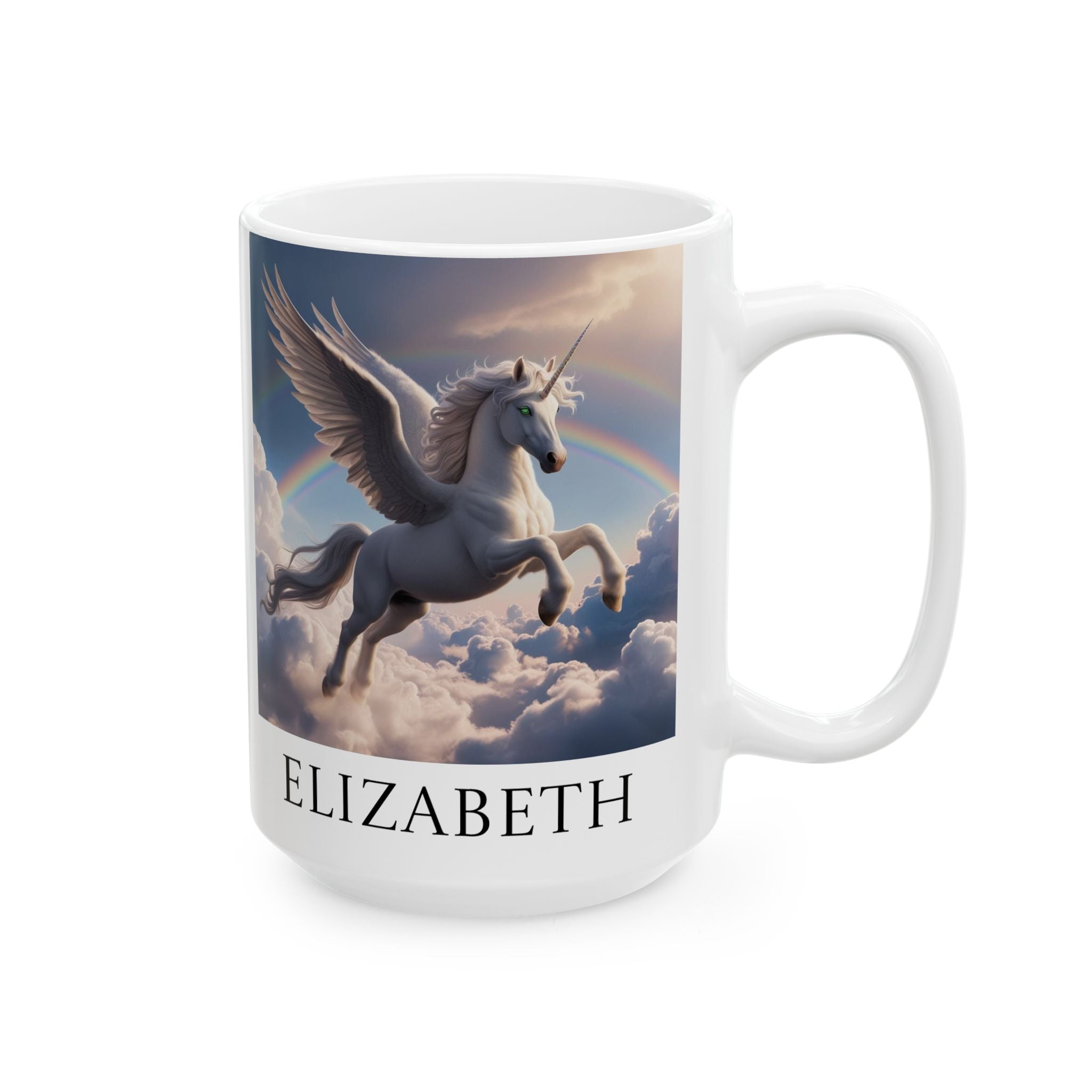 Customizable Unicorn Mug: Enchanted Alicorn, Mythical Creature, Personalized Fairytale Gift