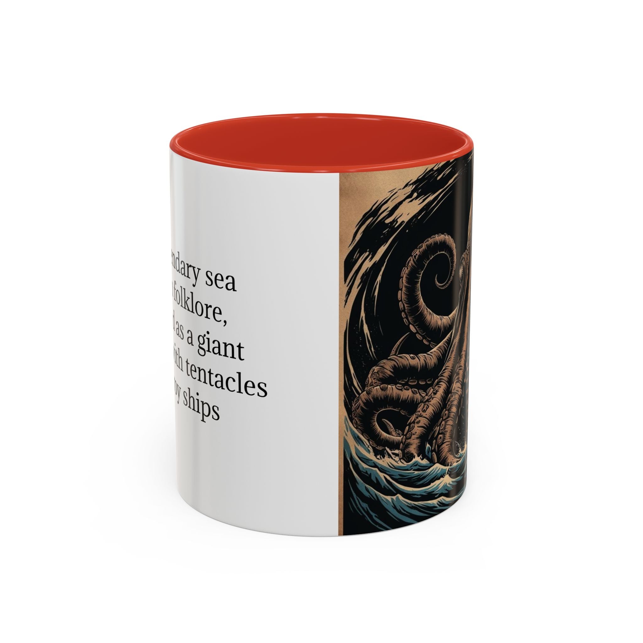 Kraken Coffee Mug: Giant Squid Coffee Cup, Sea Creature, Mugs for Men
